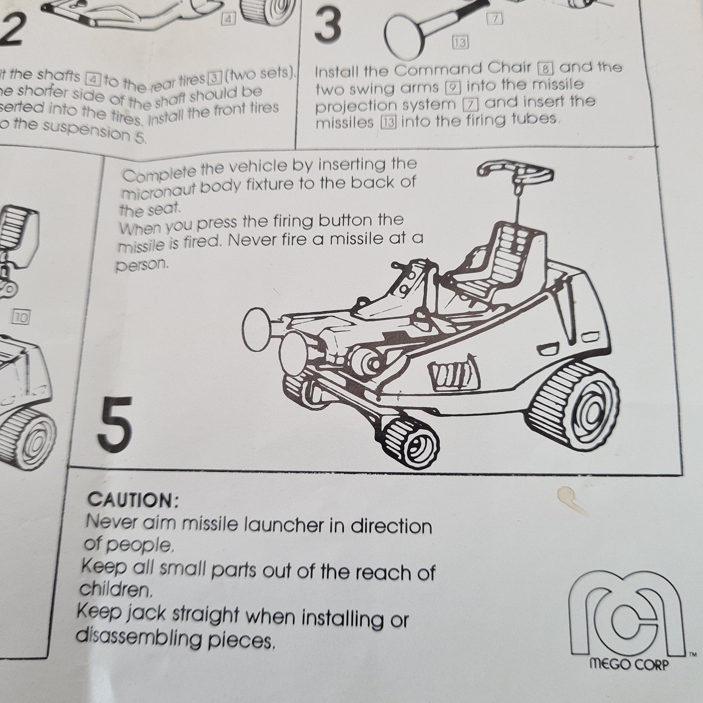 Micronauts Hydra Instruction Sheet W11