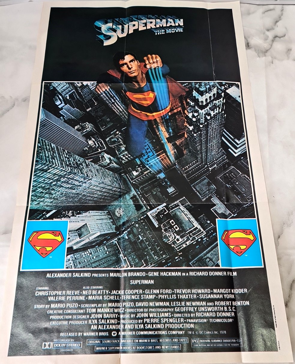 Topps Movie Retro Pin-Up Poster Superman The Movie W11