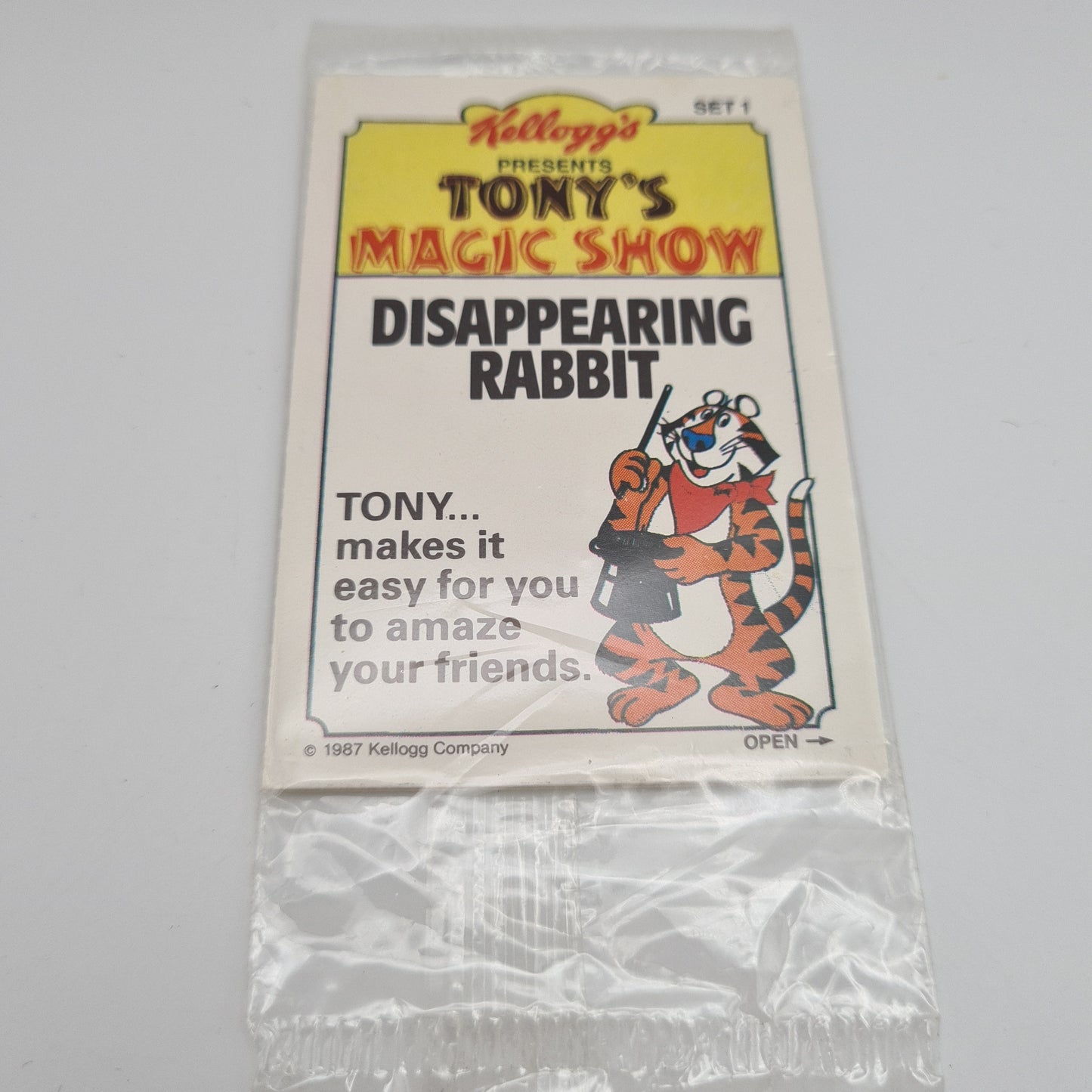 Kellogg's Cereal Prizes 90s sealed Tony's Magic Show No 1 99p