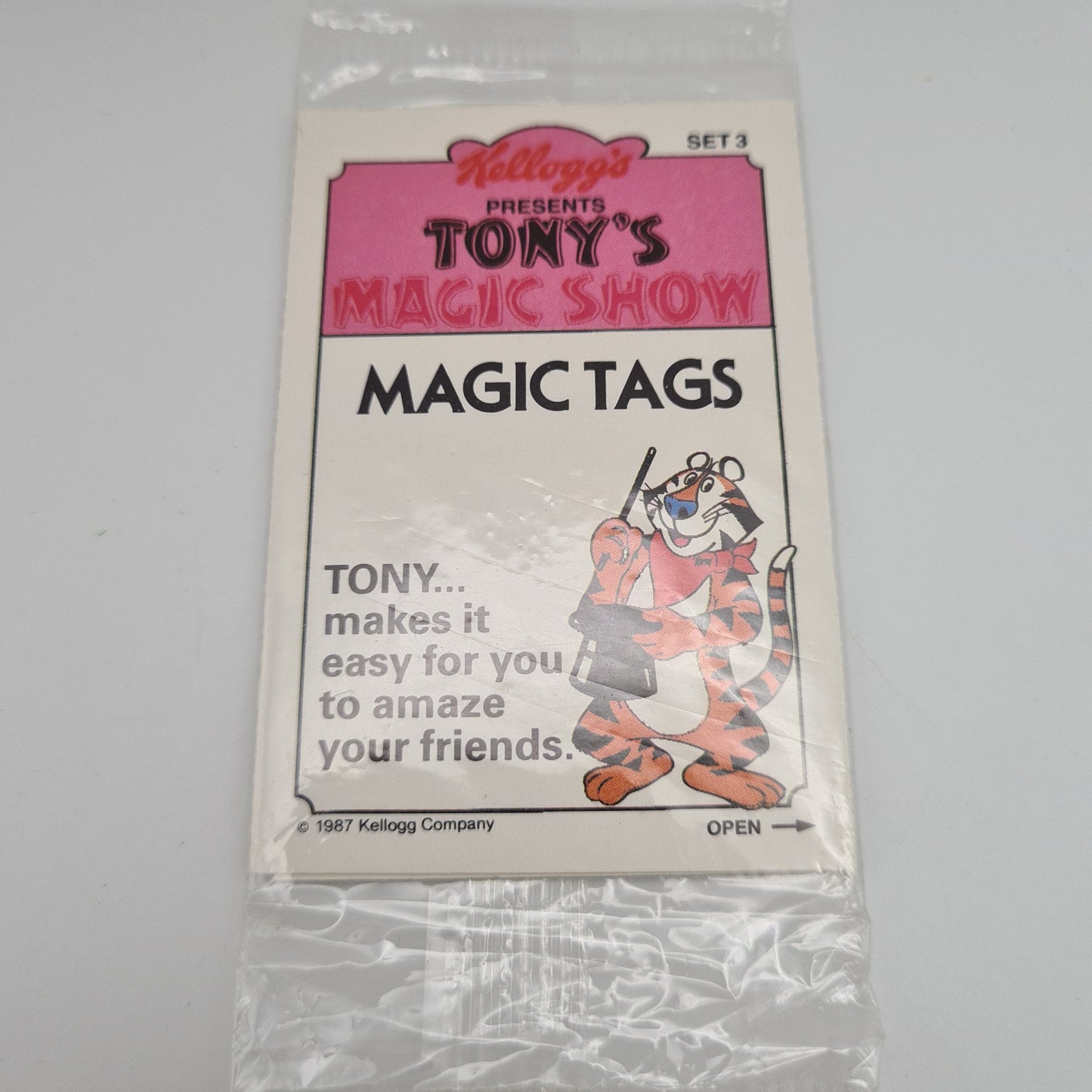 Kellogg's Cereal Prizes 90s sealed Tony's Magic Show Set 3 99p