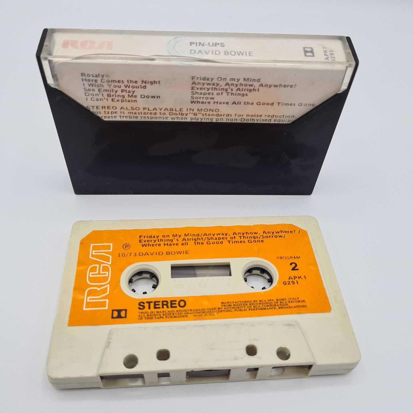 David Bowie Pin-Ups Cassette Tape RCA