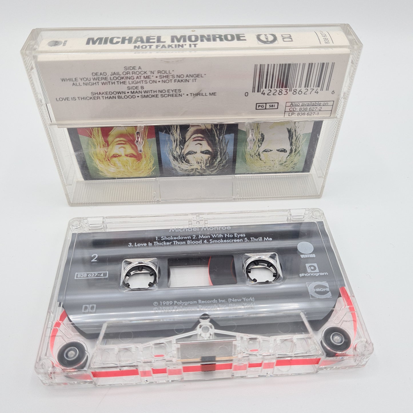 Michael Monroe 'Not Fakin It' Cassette Tape