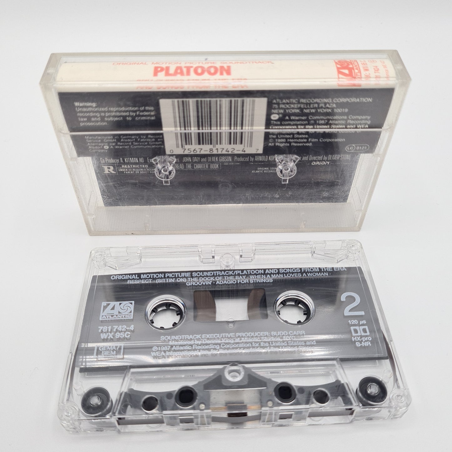 Platoon OST Cassette Tape