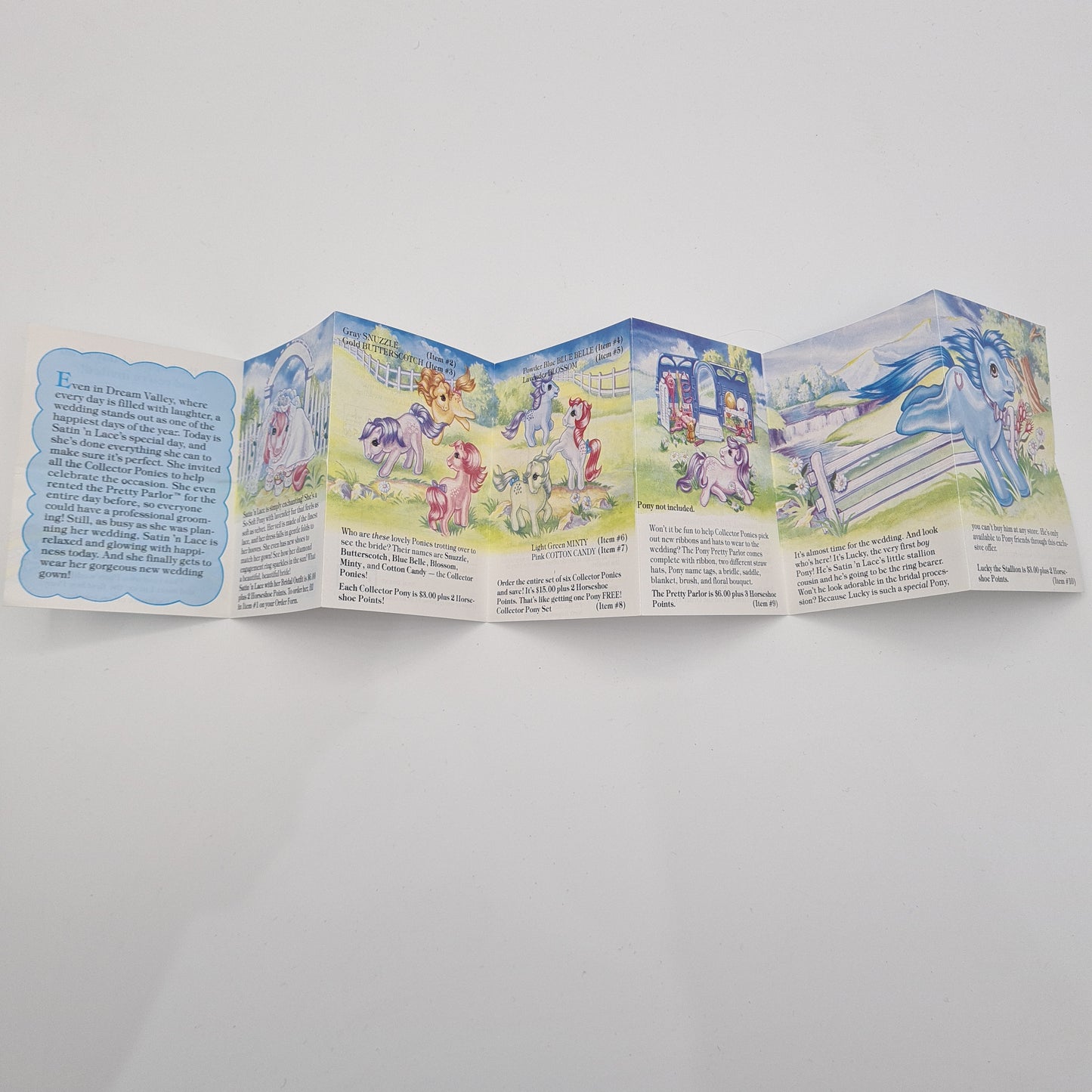 My Little Pony Vintage 1986 Leaflet Brochure Pamphlet W13