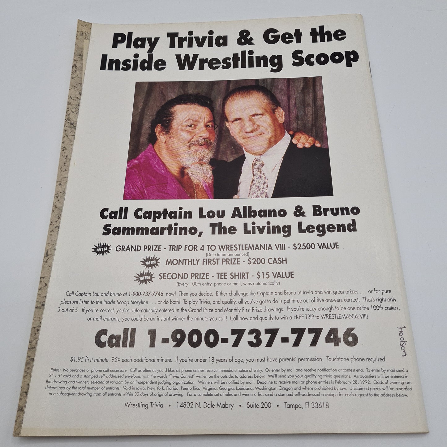 Pro Wrestling Illustrated January 1992 WWF WCW