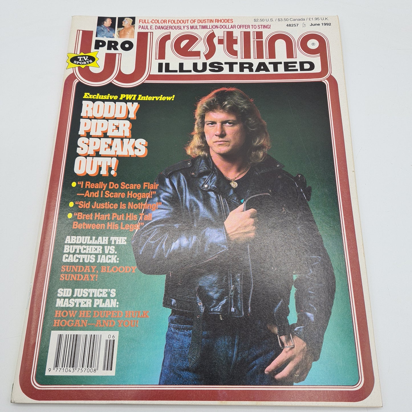 Pro Wrestling Illustrated Magazine June 1992 WWF WCW Roddy Piper