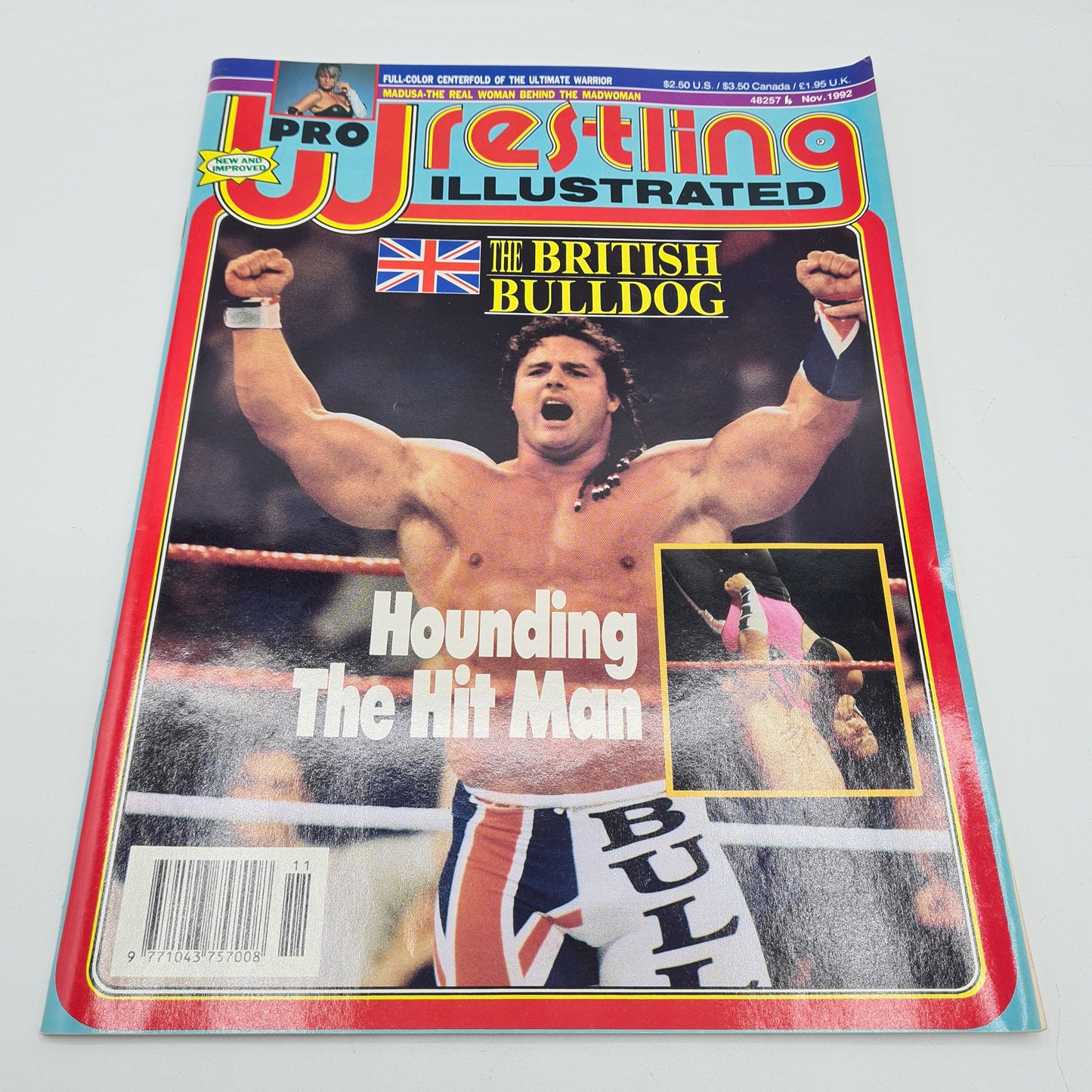 Pro Wrestling Illustrated Magazine Nov 1992 The British Bulldog WWF WCW