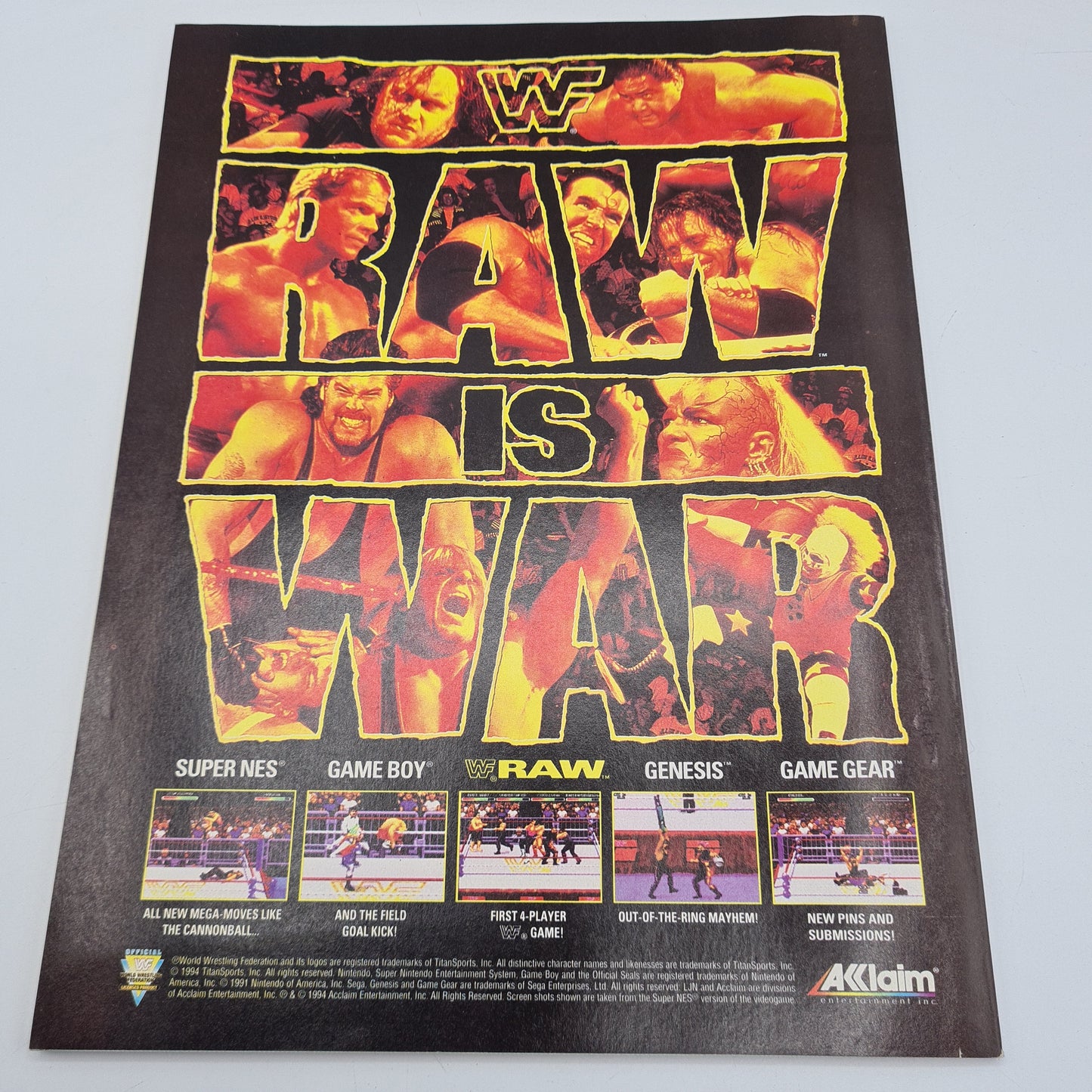 Pro Wrestling Illustrated Magazine January 1995 Tatanka WWF WCW
