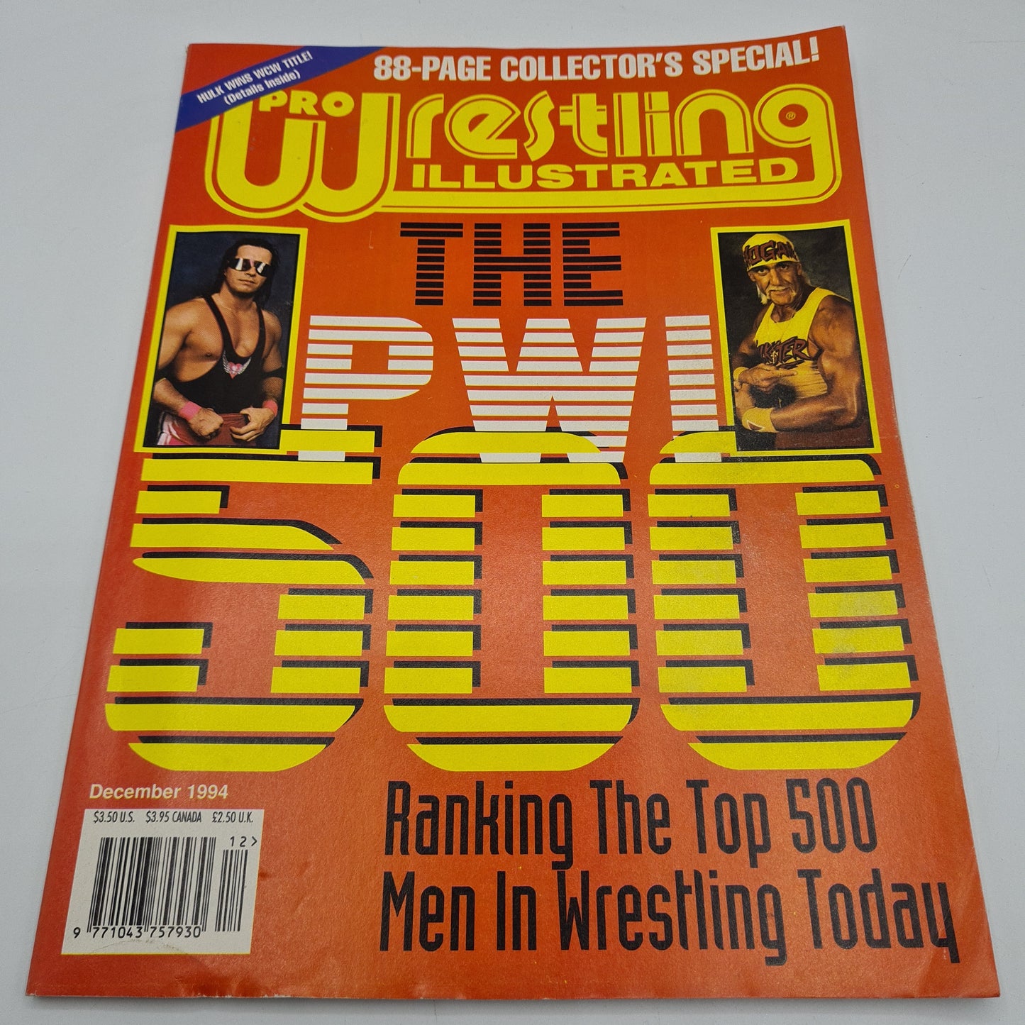 Pro Wrestling Illustrated Magazine December 1994 Hulk Hogan Bret Hart WWF WCW