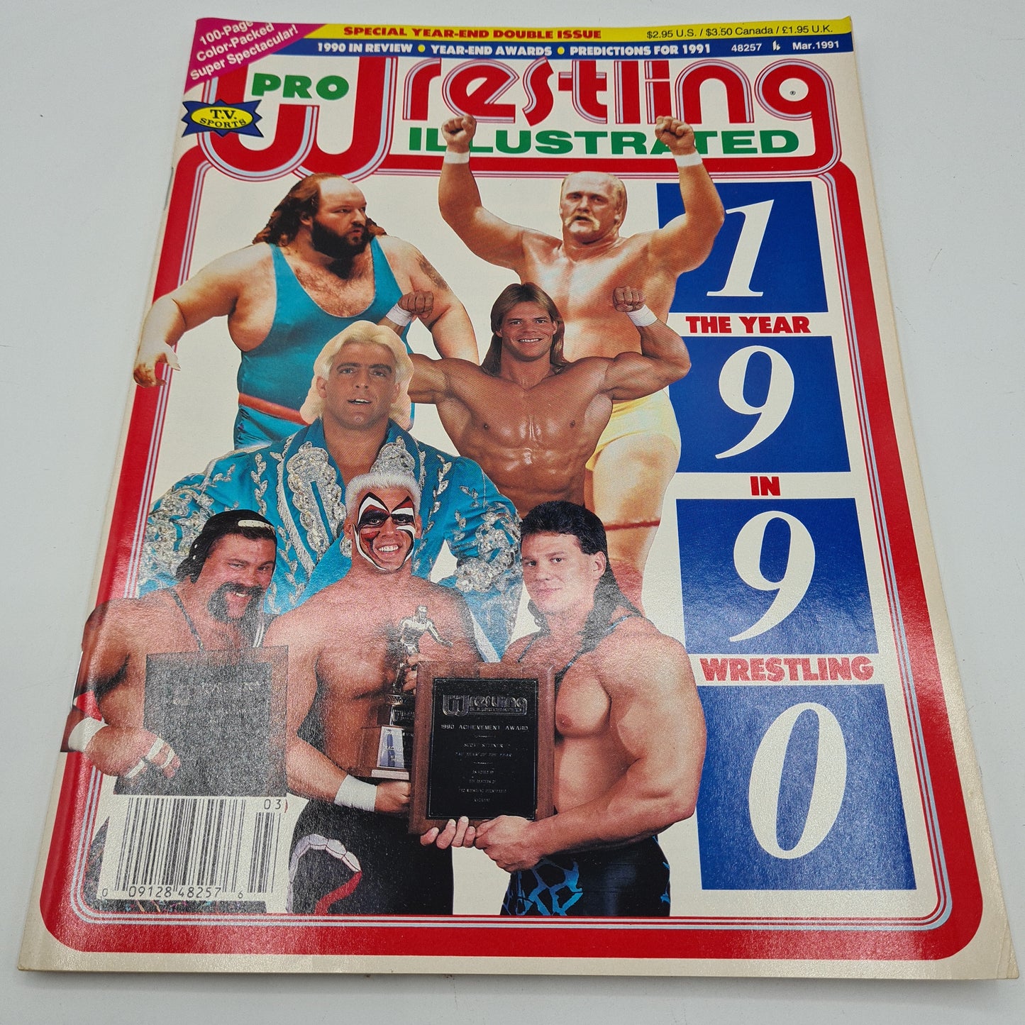 Pro Wrestling Illustrated Magazine March 1991 Hulk Hogan Sting Luger