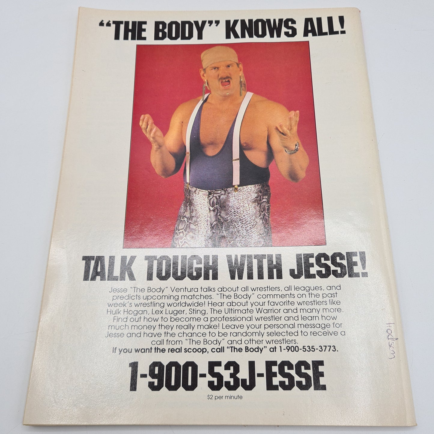 Pro Wrestling Illustrated Magazine March 1991 Hulk Hogan Sting Luger