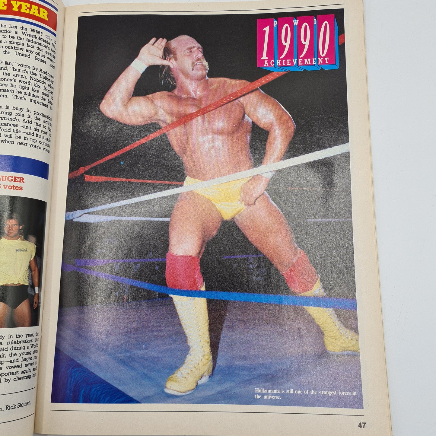 Pro Wrestling Illustrated Magazine March 1991 Hulk Hogan Sting Luger