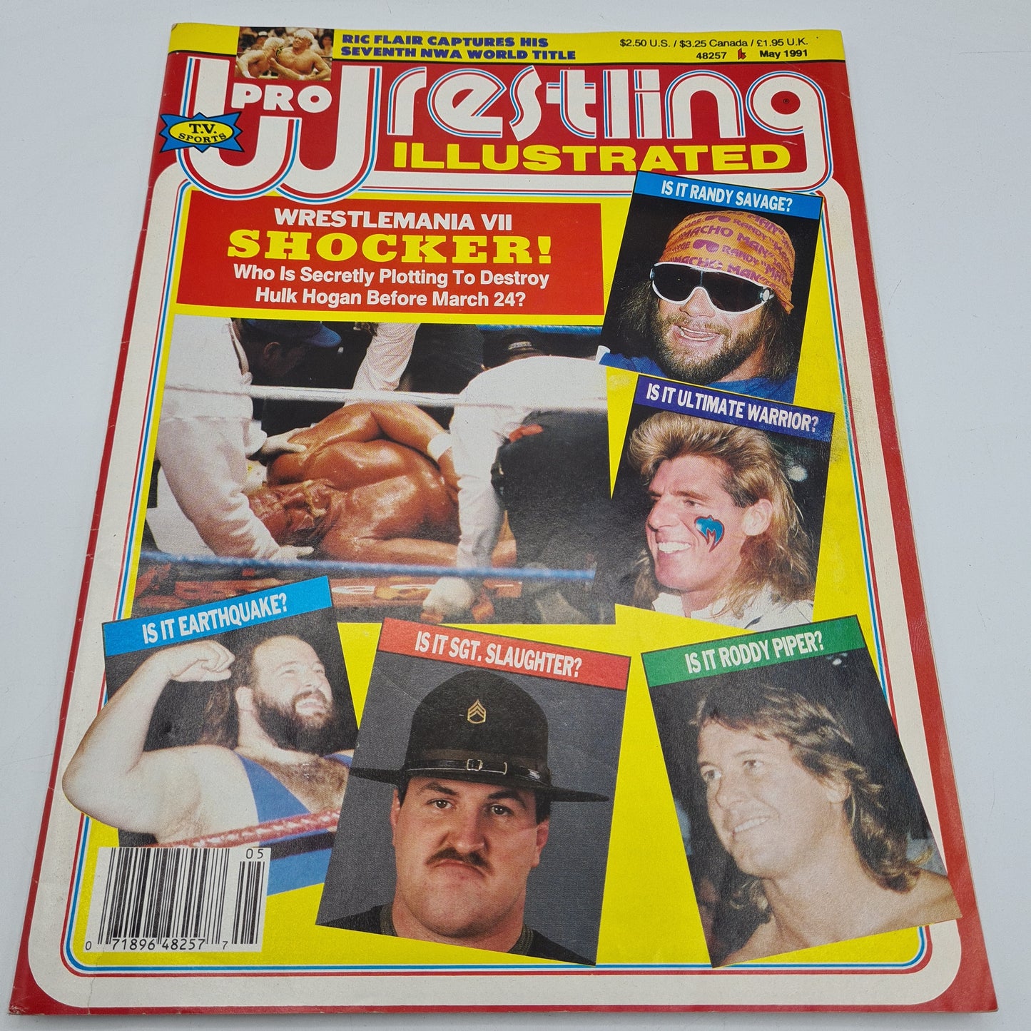 Pro Wrestling Illustrated Magazine May 1991 Hulk Hogan Warrior Macho Man WWF WCW