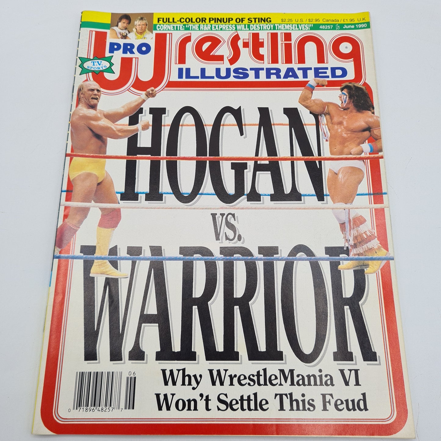 Pro Wrestling Illustrated Magazine June 1990 Hulk Hogan Warrior Sting