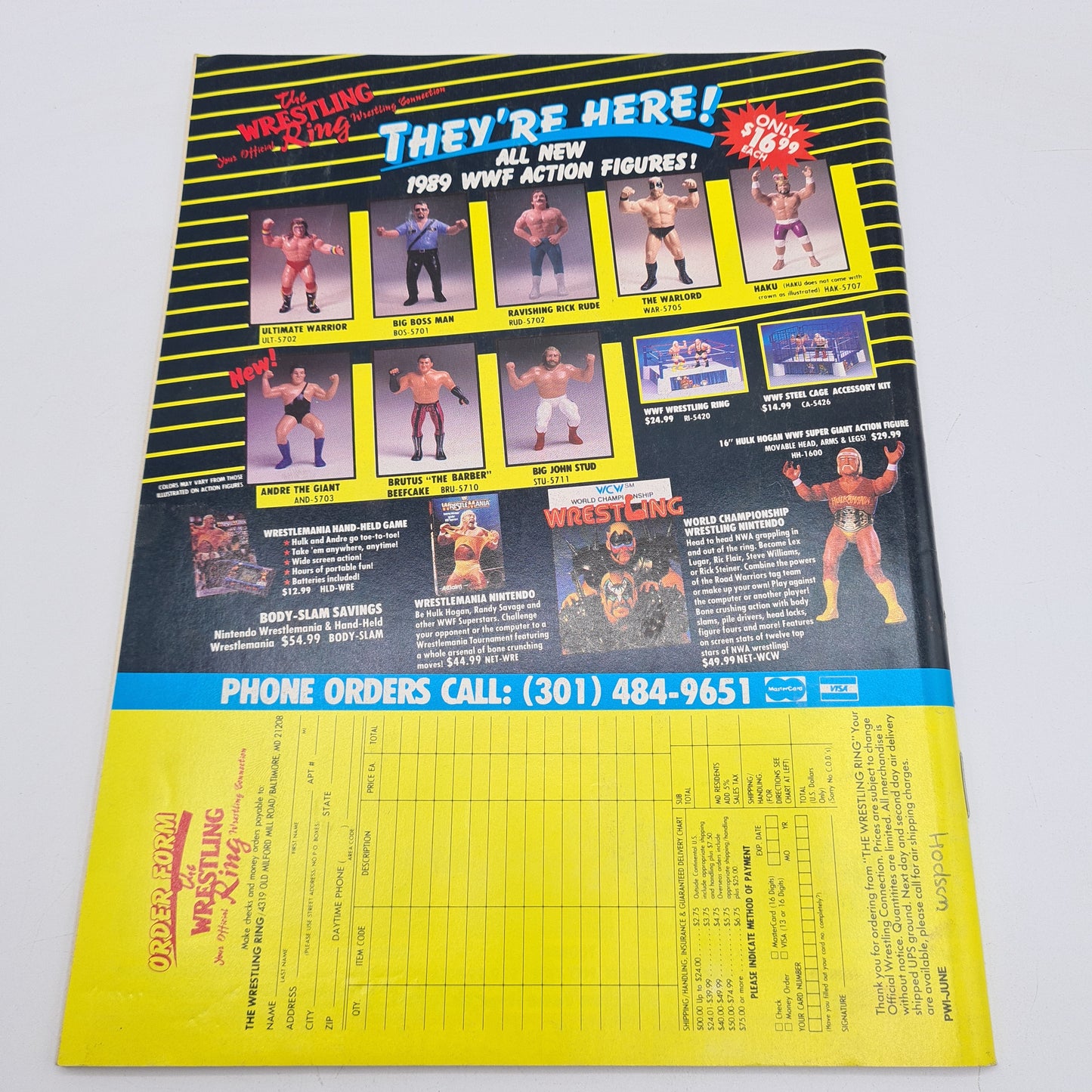 Pro Wrestling Illustrated Magazine June 1990 Hulk Hogan Warrior Sting