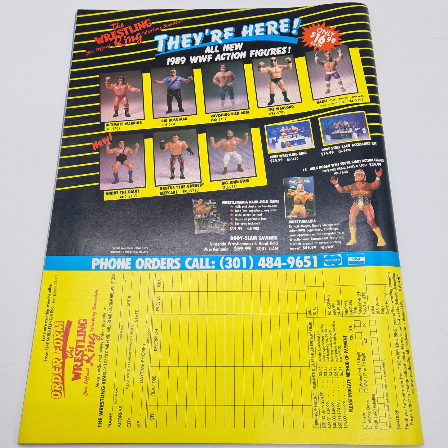 Pro Wrestling Illustrated Magazine December 1989 Sid Vicious Sting Lex Luger WWF WCW