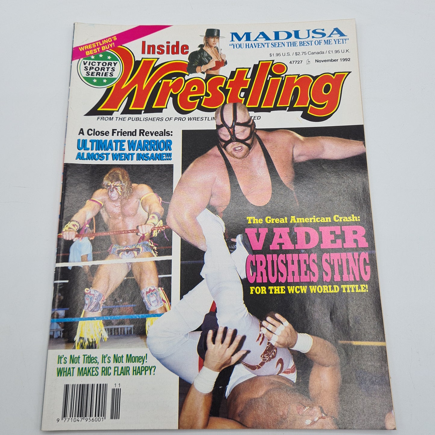 Inside Wrestling Magazine November 1992 Vader Warrior WWF WCW
