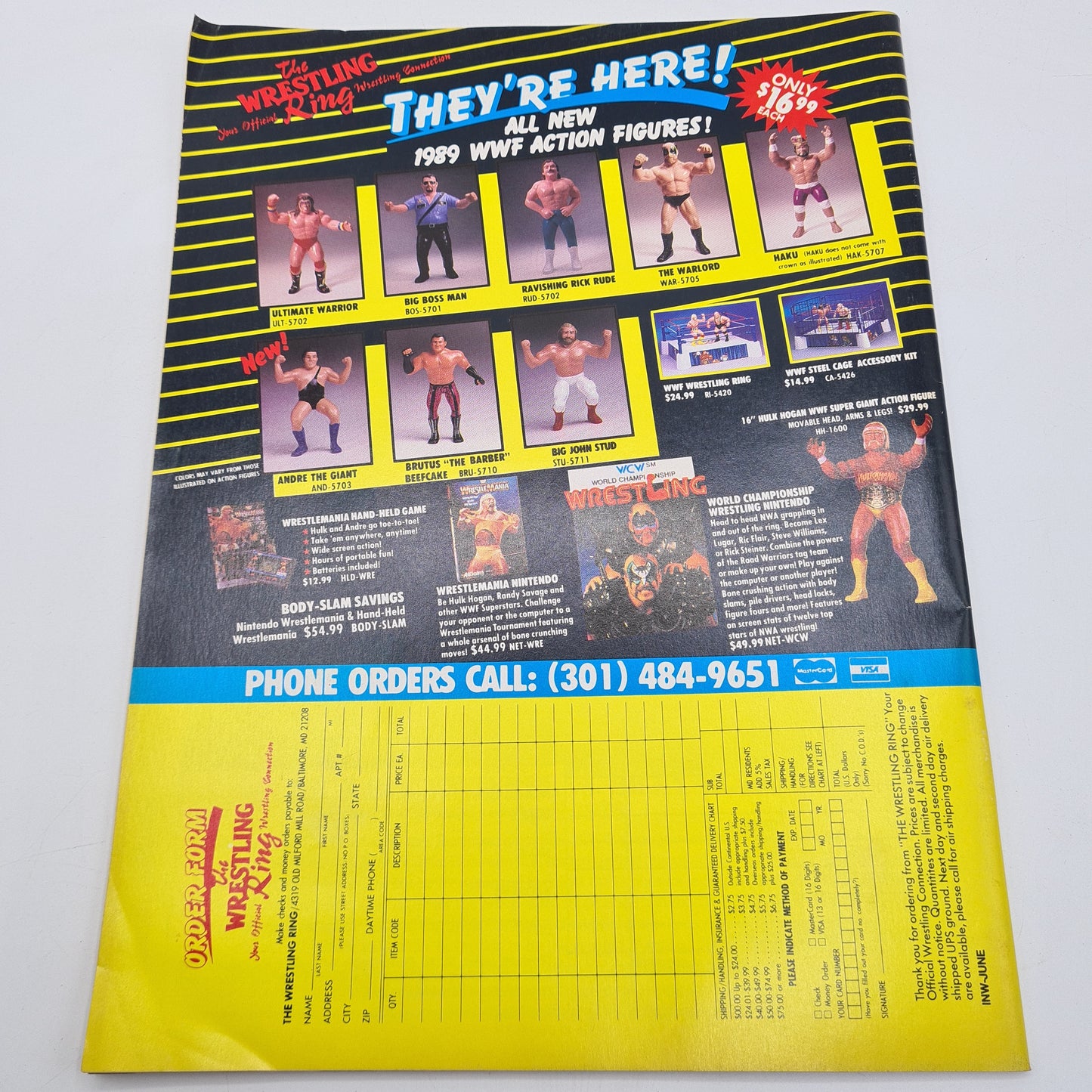 Inside Wrestling Magazine June 1990 Sting WWF WCW