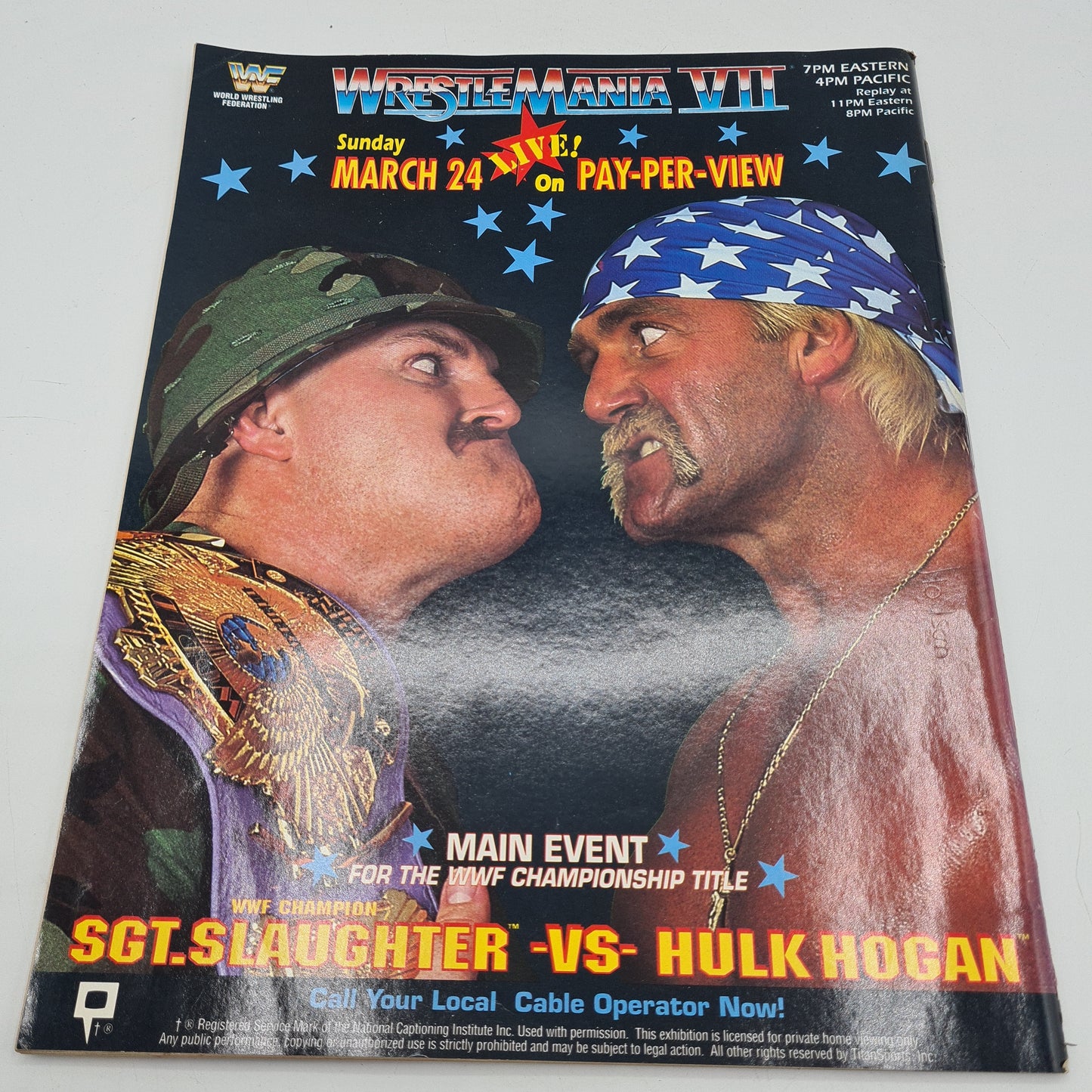 WWF WWE Magazine APRIL 1991 Hulk Hogan WRESTLEMANIA VII 8