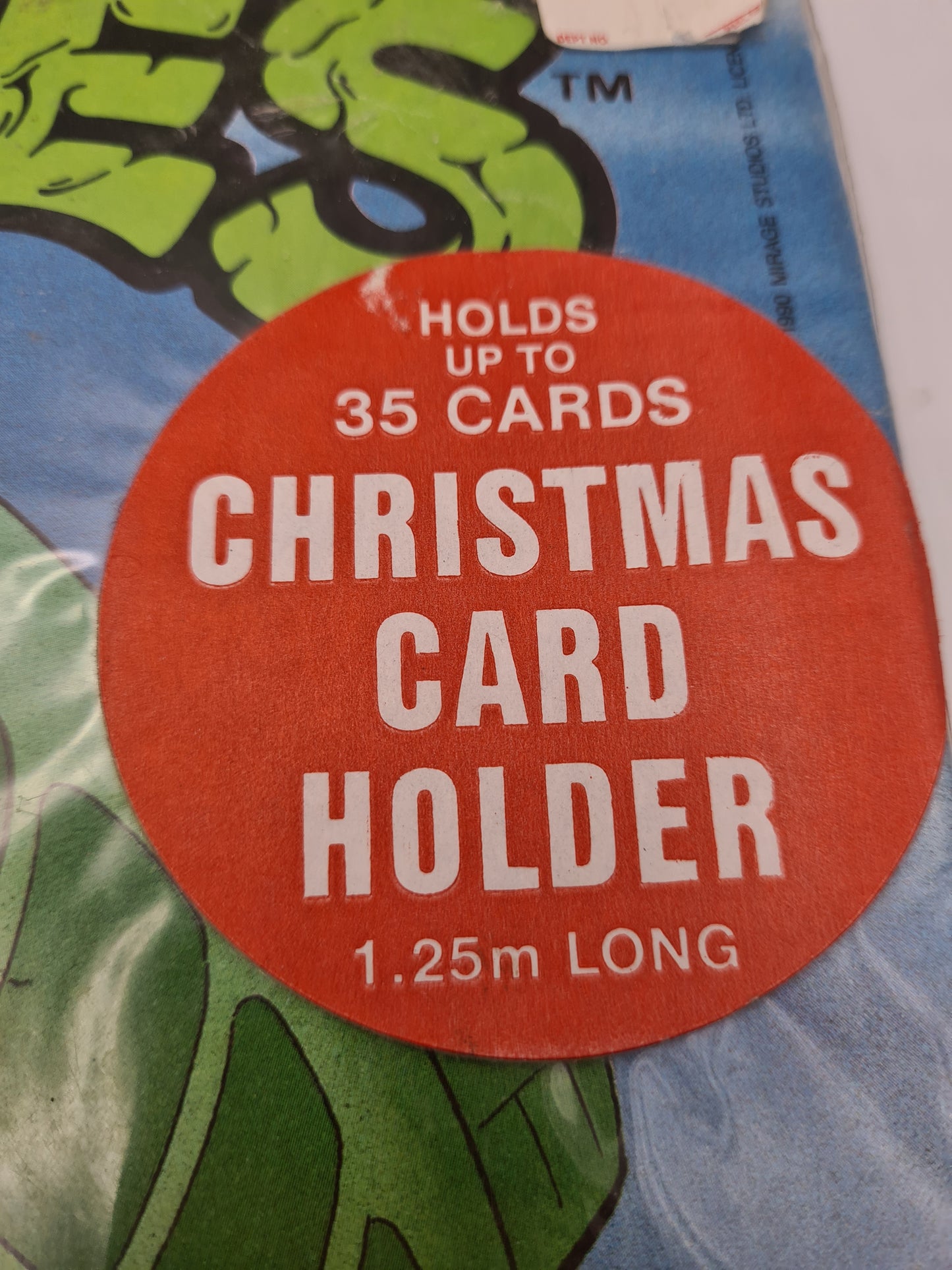 TEENAGE MUTANT HERO TURTLES Christmas Xmas Card Holder 1990 Ninja W3