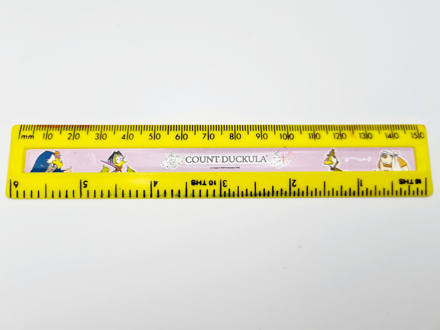Count Duckula Vintage Ruler Stationary 80s W3