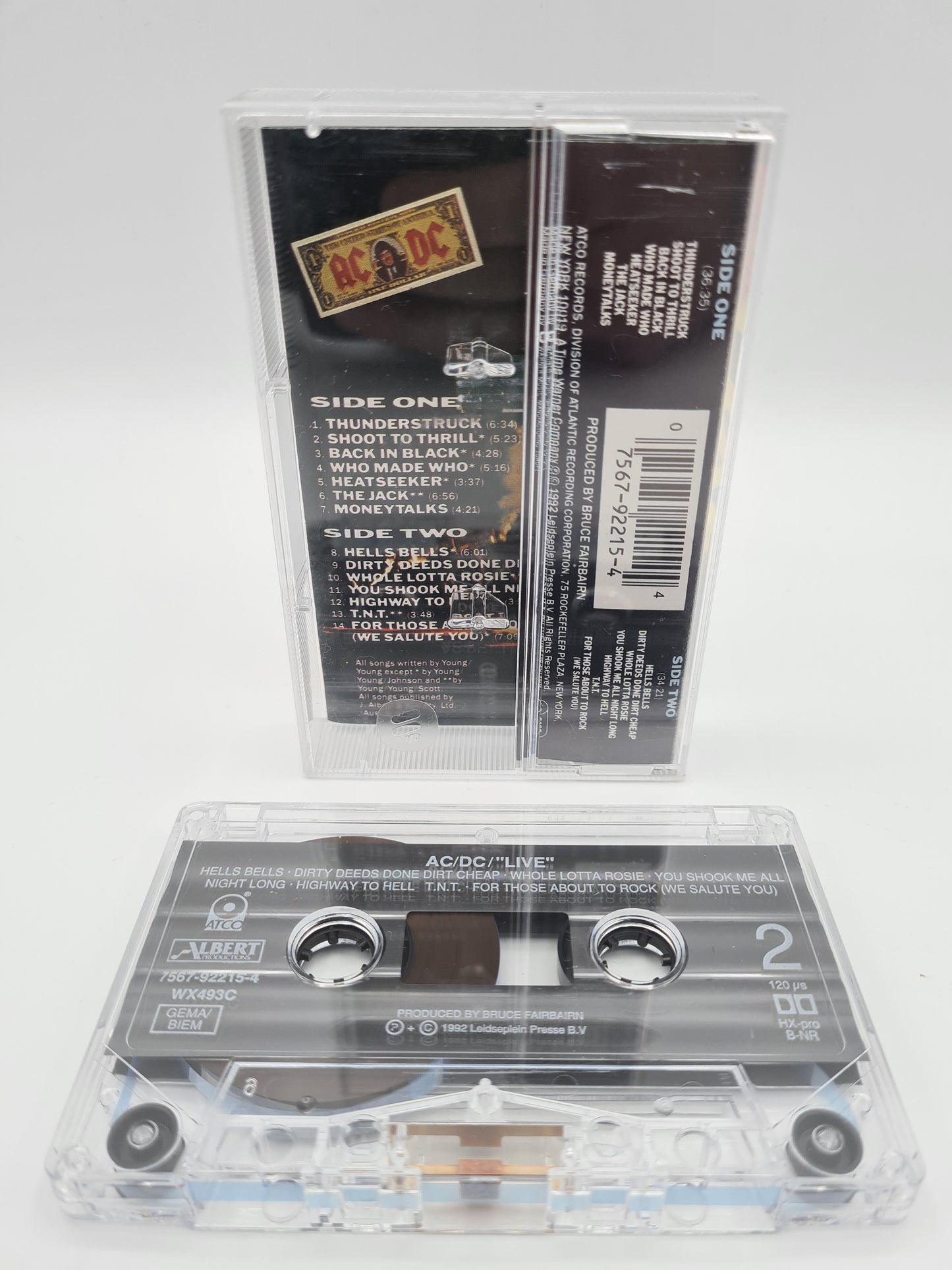 AC/DC "Live" Cassette Tape 1992
