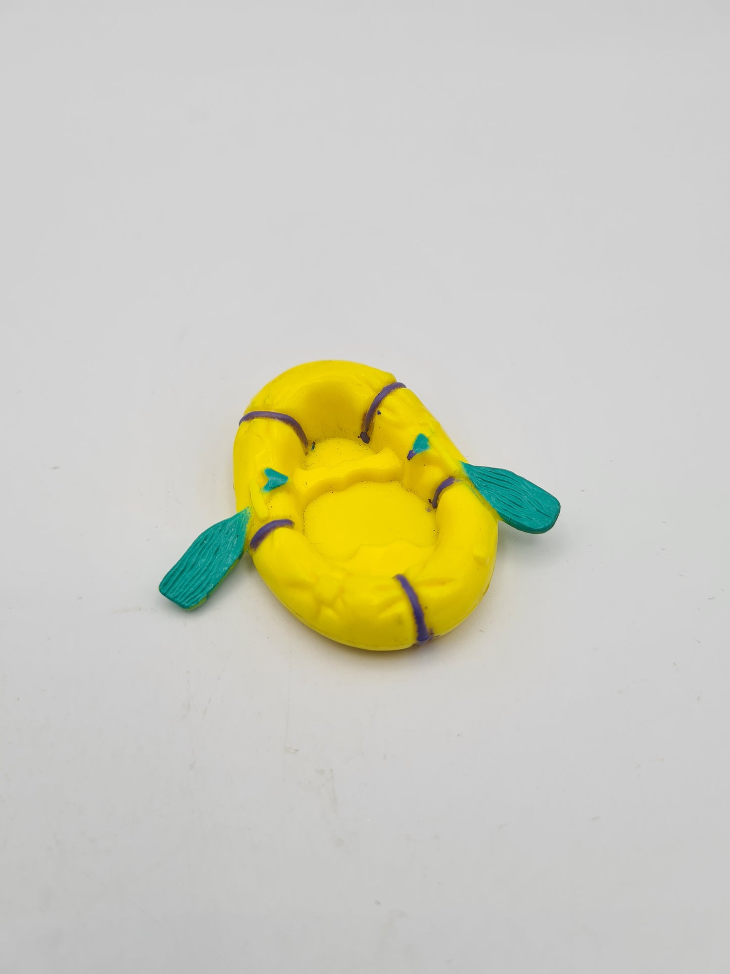 Mighty Max STORMS DRAGON ISLAND Yellow Life Raft Boat Bluebird 1993 W10