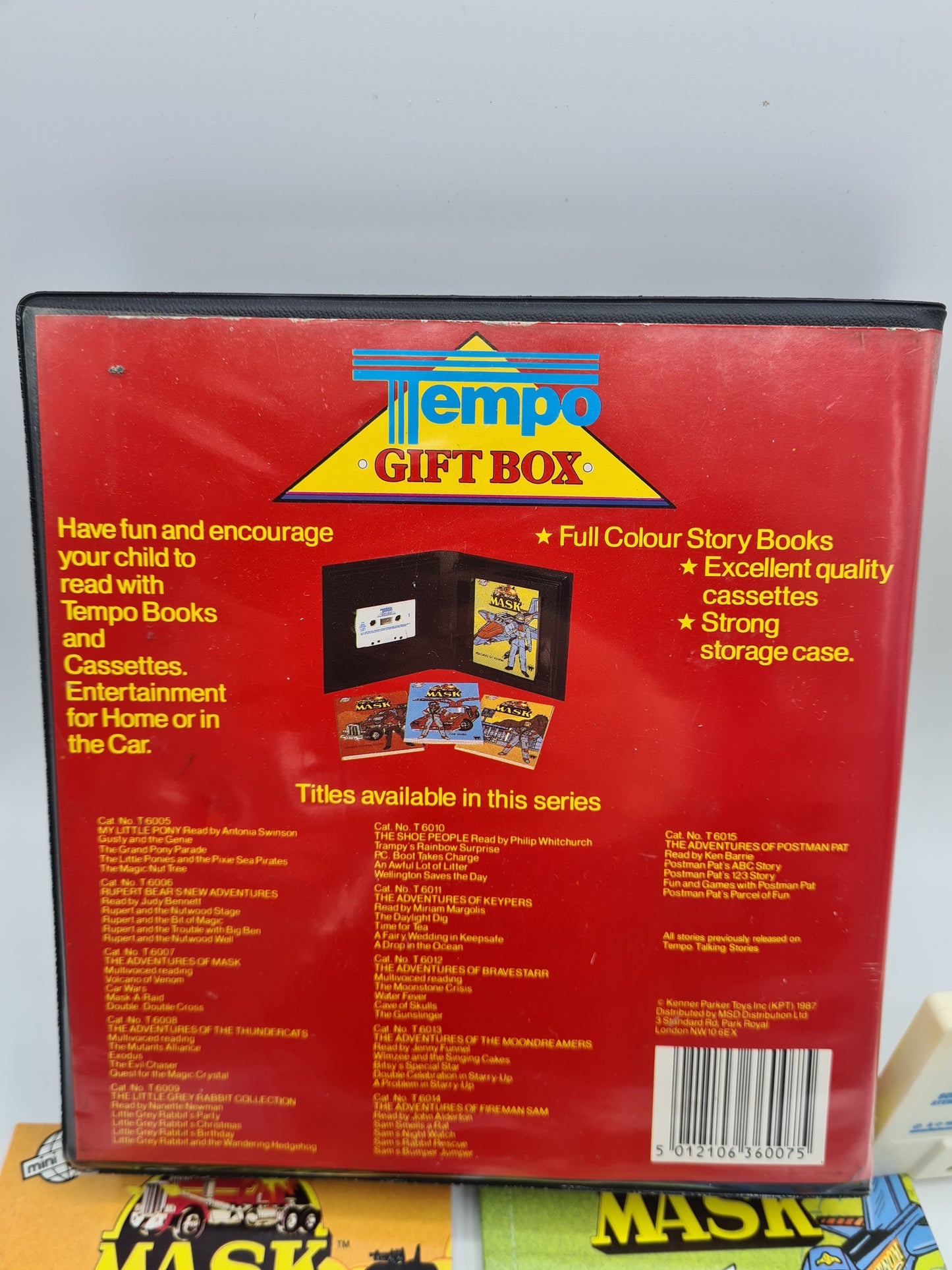 Mask Tempo Gift Box Mini World Books & Cassette 1987 80s W7