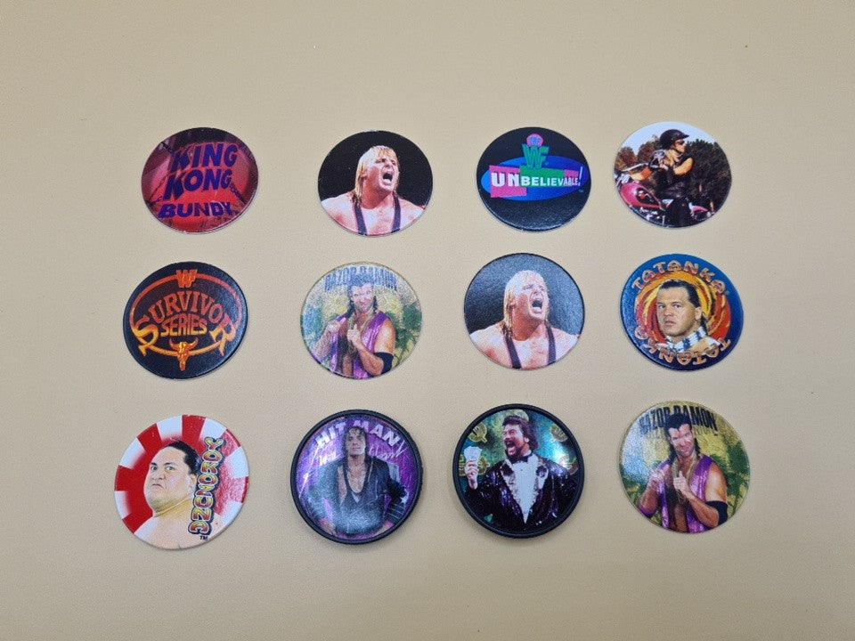 WWF WWE Vintage Panini Pogs Milkcaps 90s 1995 W7
