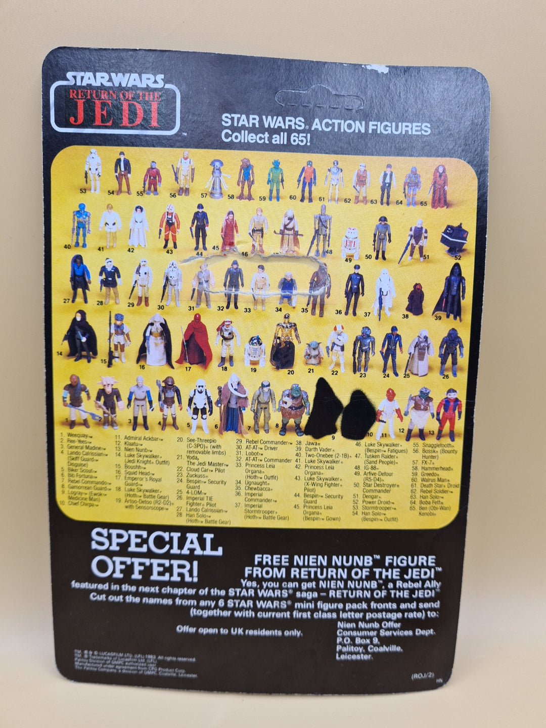 Star Wars Figure Ree Yees Complete Taiwan Original Kenner 1983