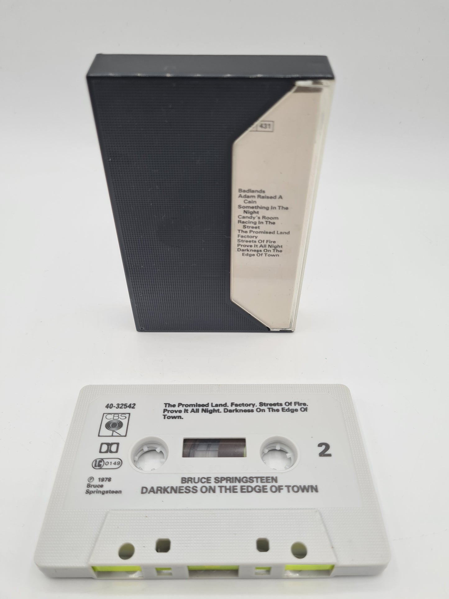 Bruce Springsteen Darkness On The Edge Of Town Cassette Tape