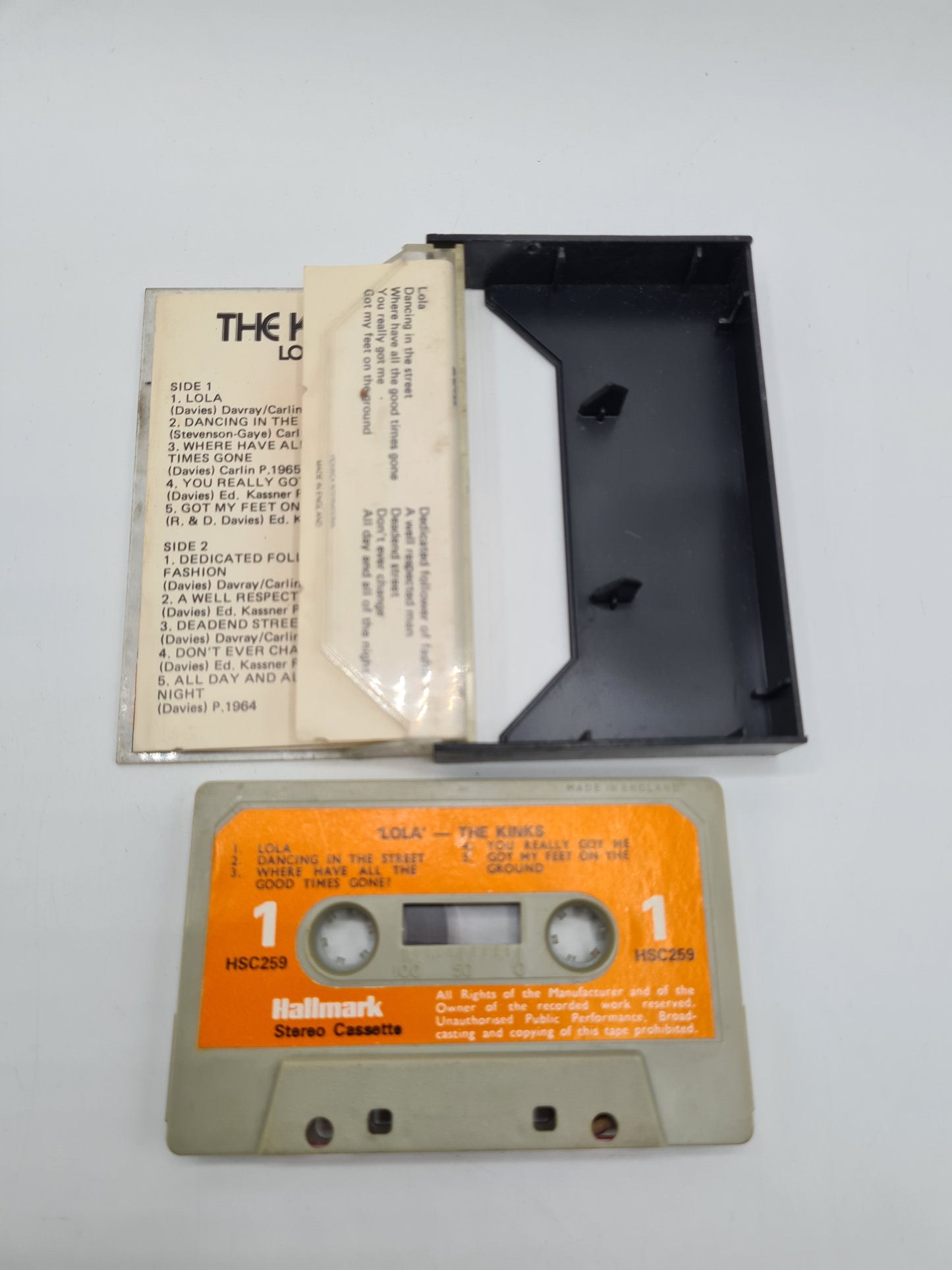 The Kinks Lola Cassette Tape Hallmark