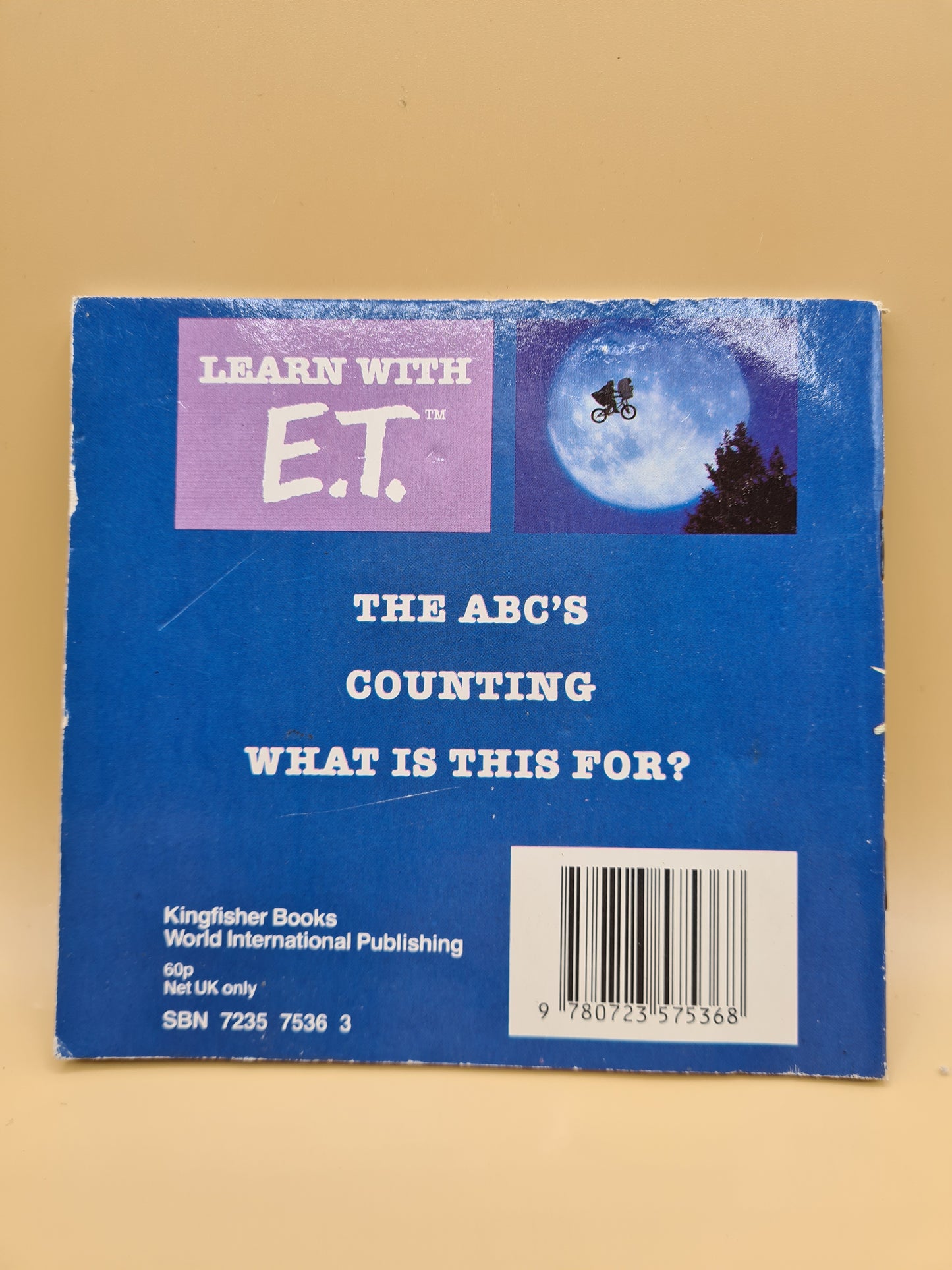 E.T. Extraterrestrial Counting Book 80s 1982 Retro W7