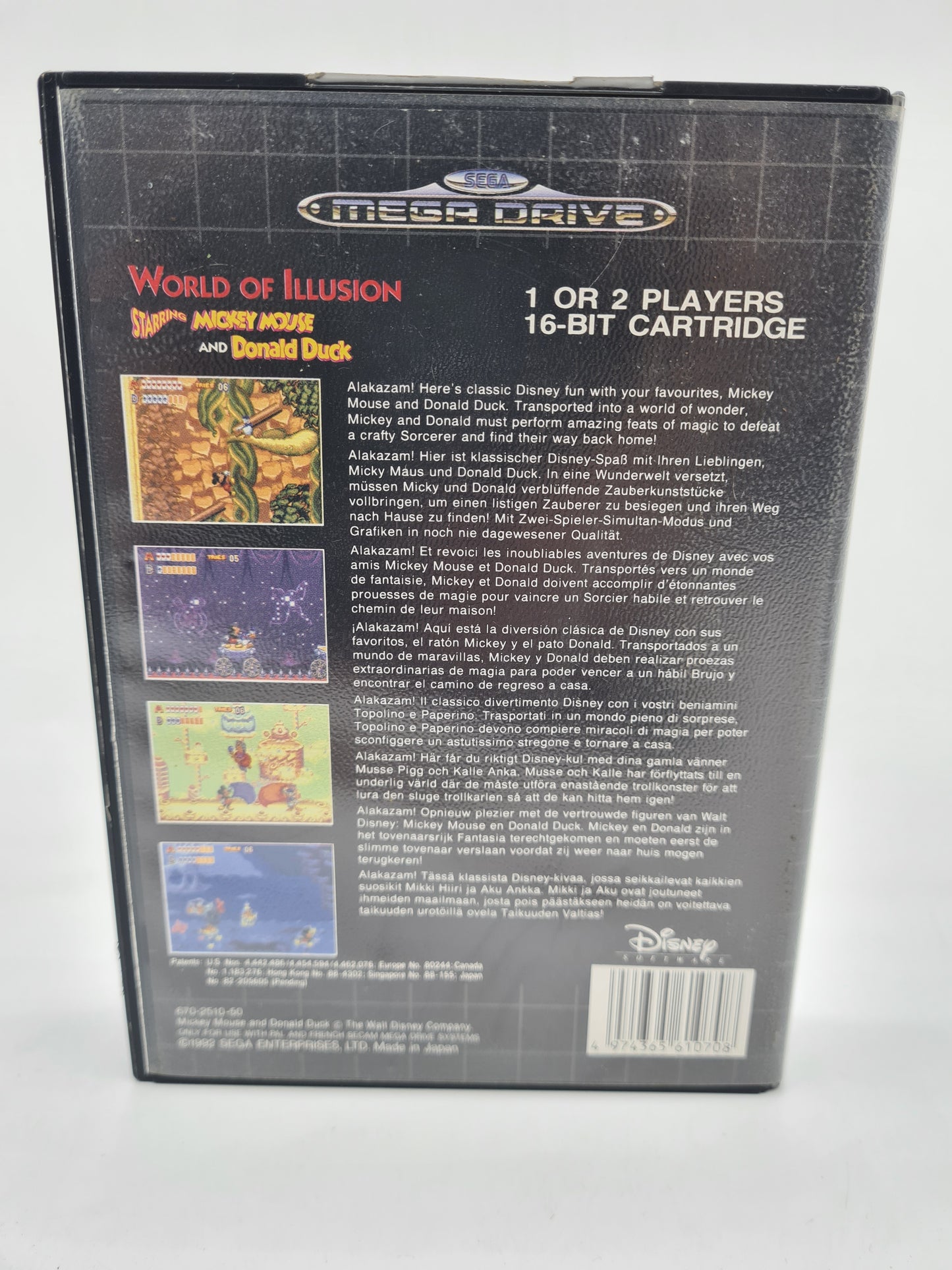 World Of Illusion Mickey Mouse Sega Mega Drive Game Boxed With Manual PAL W11
