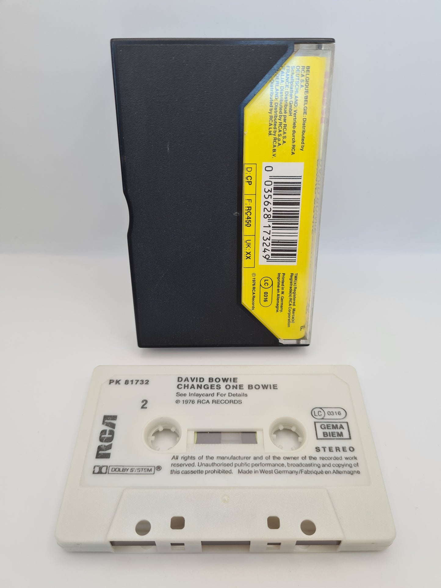 David Bowie Changes One Bowie Casette Tape 1976