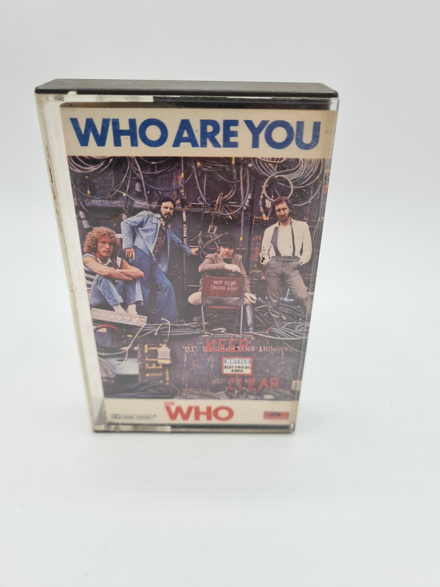 THE WHO WHO ARE YOU CASSETTE TAPE 1978 RED PAPER LABEL POLYDOR UK
