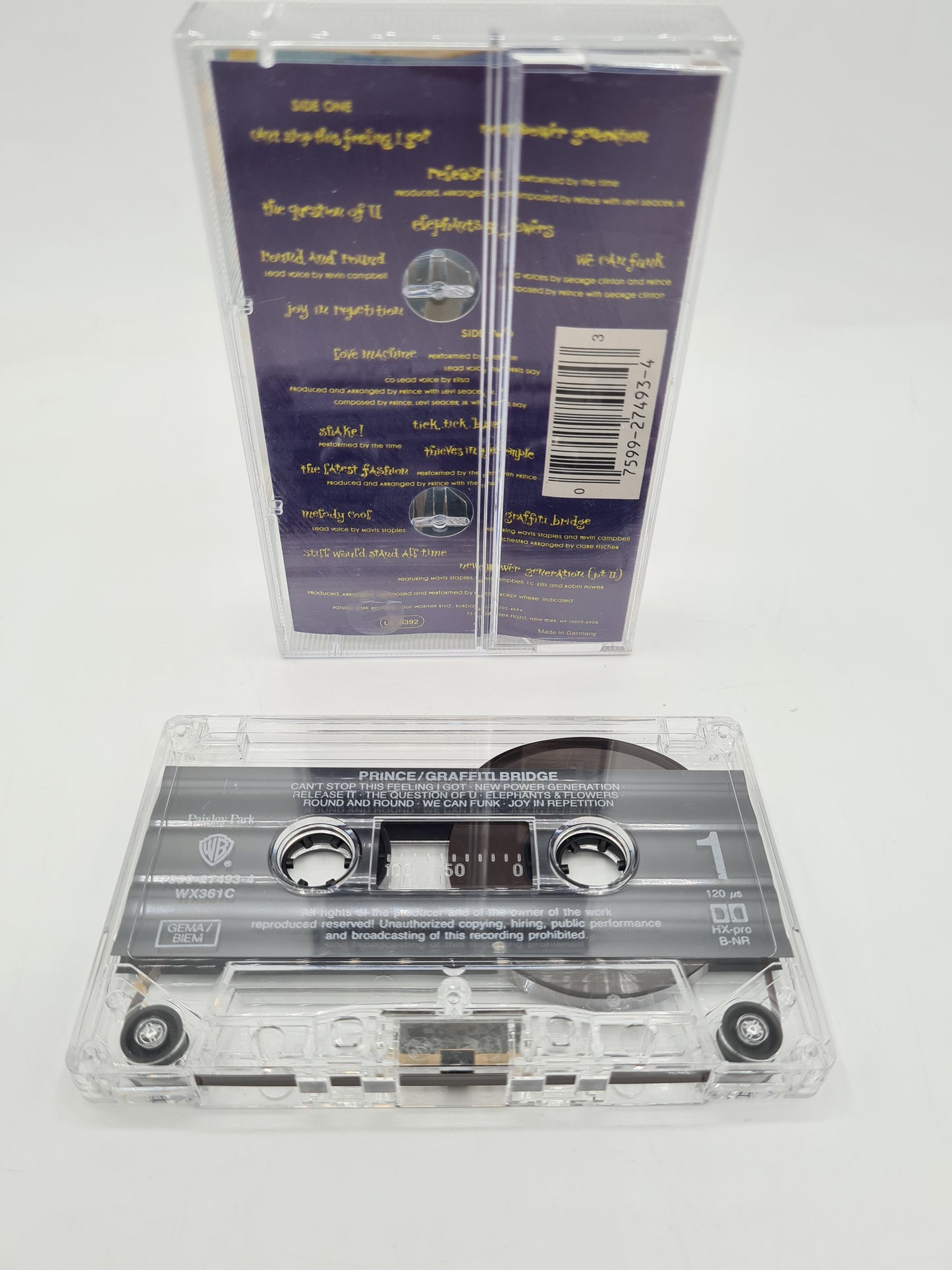 PRINCE GRAFFITI BRIDGE CASSETTE TAPE WARNER BROS 1990