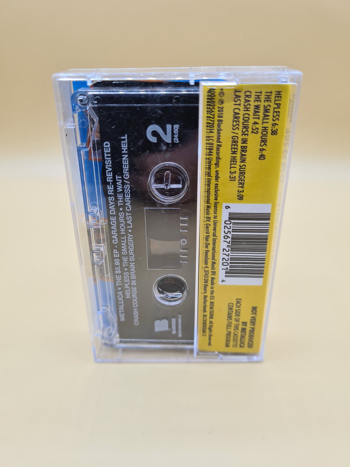 Metallica The $5.98 E.P. Garage Days Re-Revisited Cassette Blackened