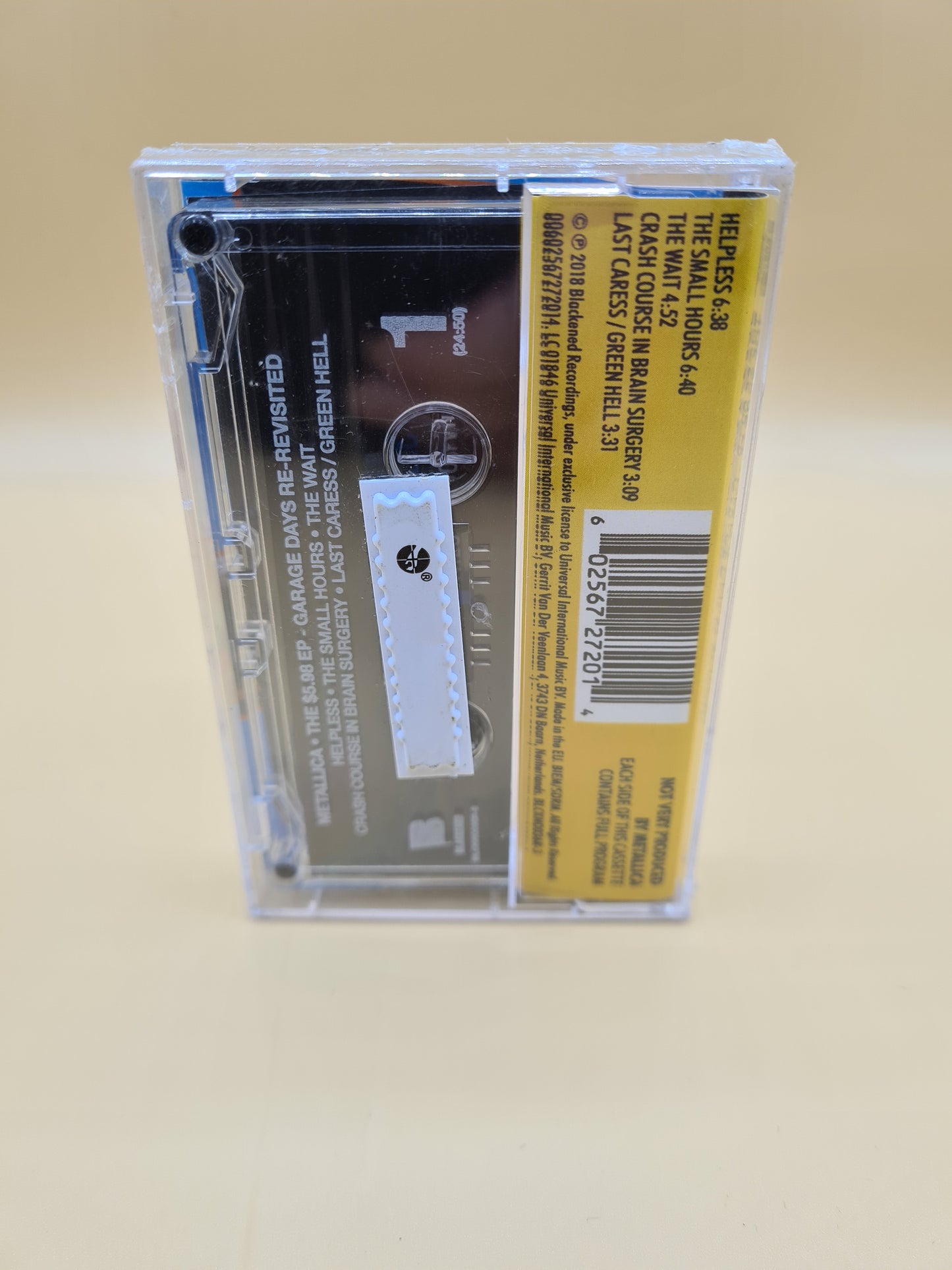 Metallica The $5.98 E.P. Garage Days Re-Revisited Cassette Blackened Sealed