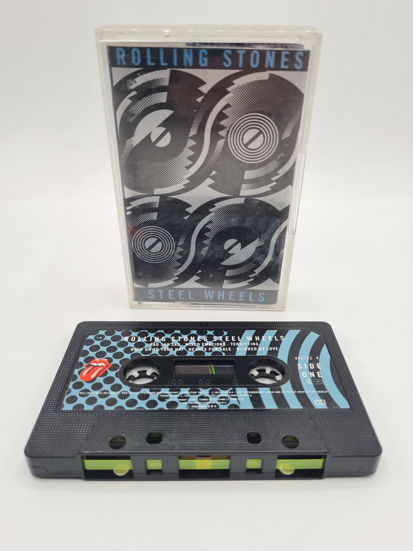 ROLLING STONES STEEL WHEELS Cassette Album 1989 RSR LABEL