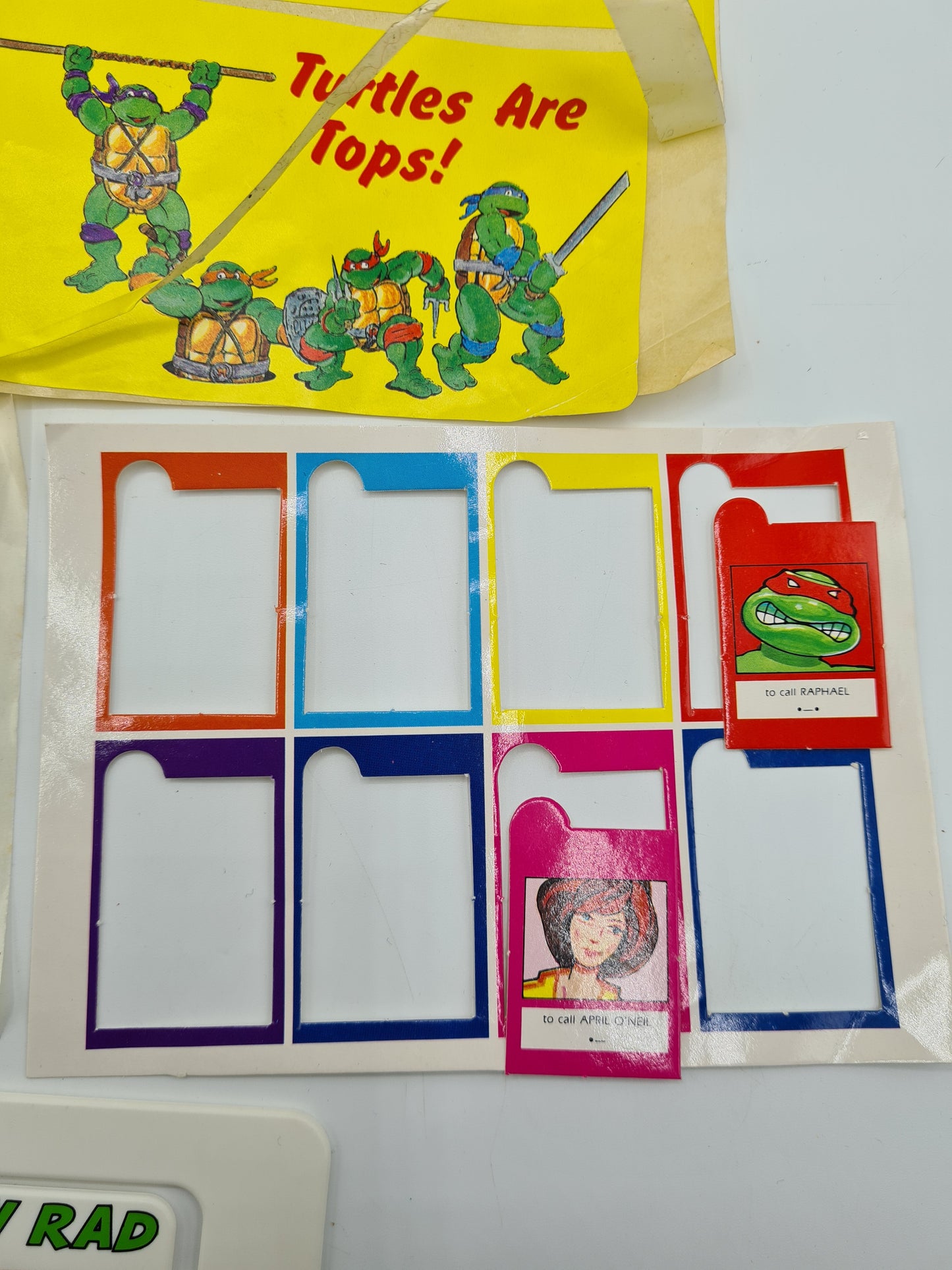 TMNT Teenage Mutant Hero Turtles UK Fan Club set 1990 90s W11