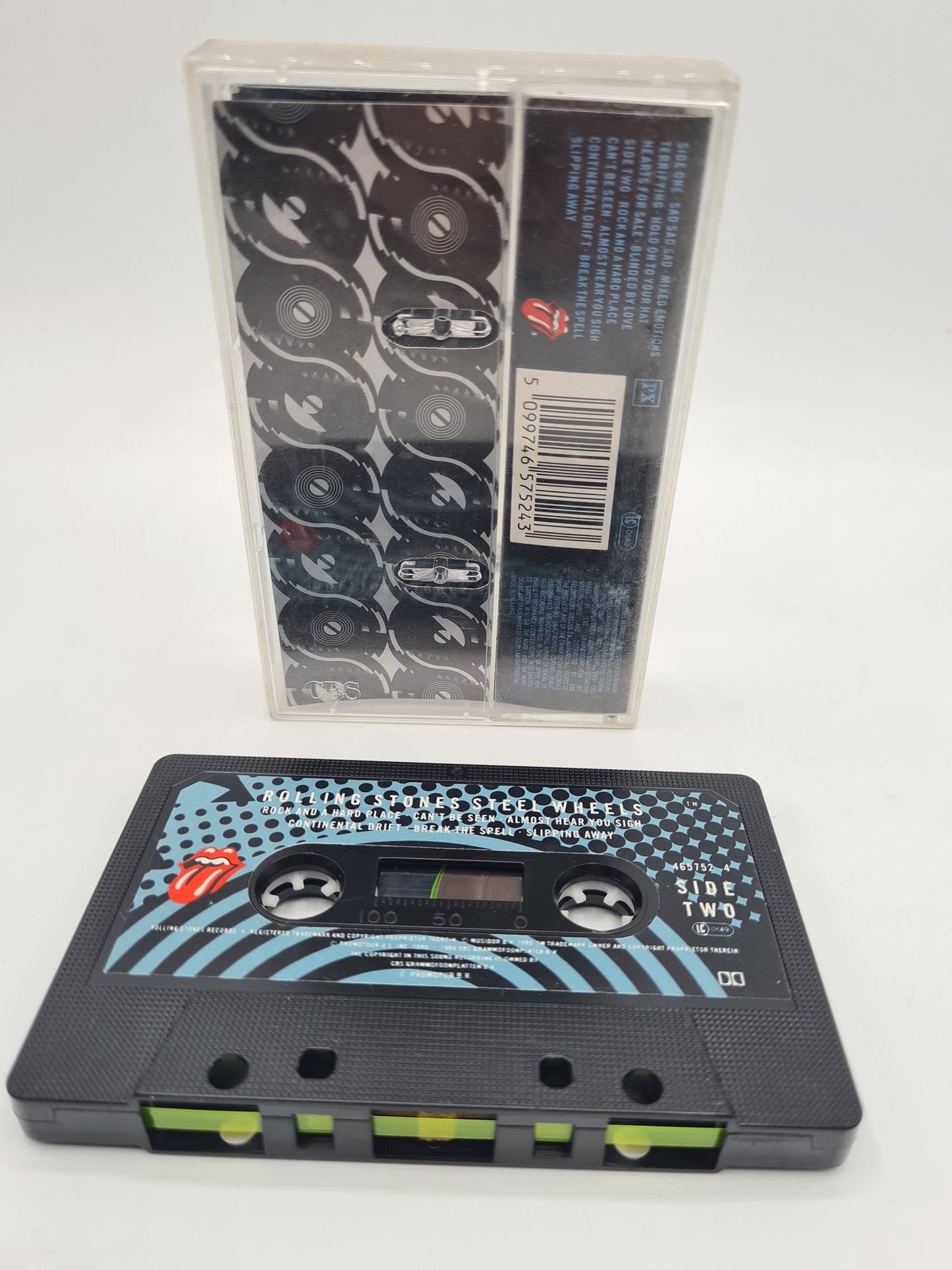 ROLLING STONES STEEL WHEELS Cassette Album 1989 RSR LABEL