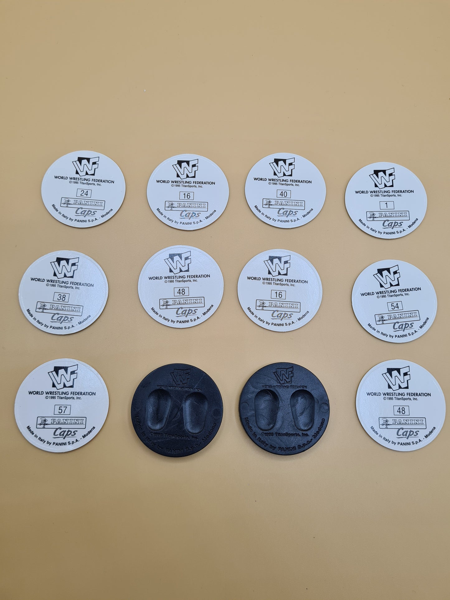 WWF WWE Vintage Panini Pogs Milkcaps 90s 1995 W7