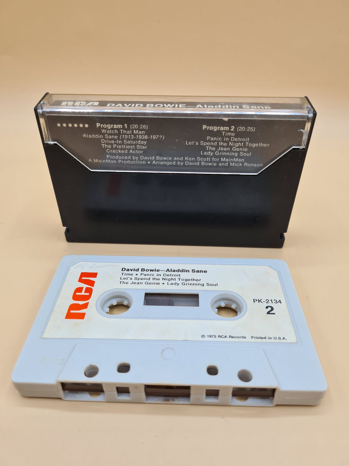 David Bowie Aladdin Sane Audio Cassette Tape