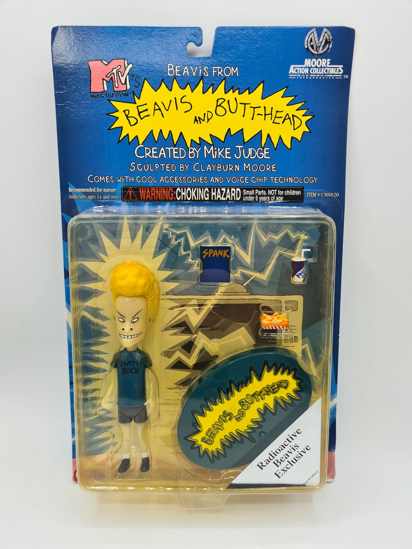 Beavis and Butt-head Radioactive Beavis Exclusive Figure 90s 1998
