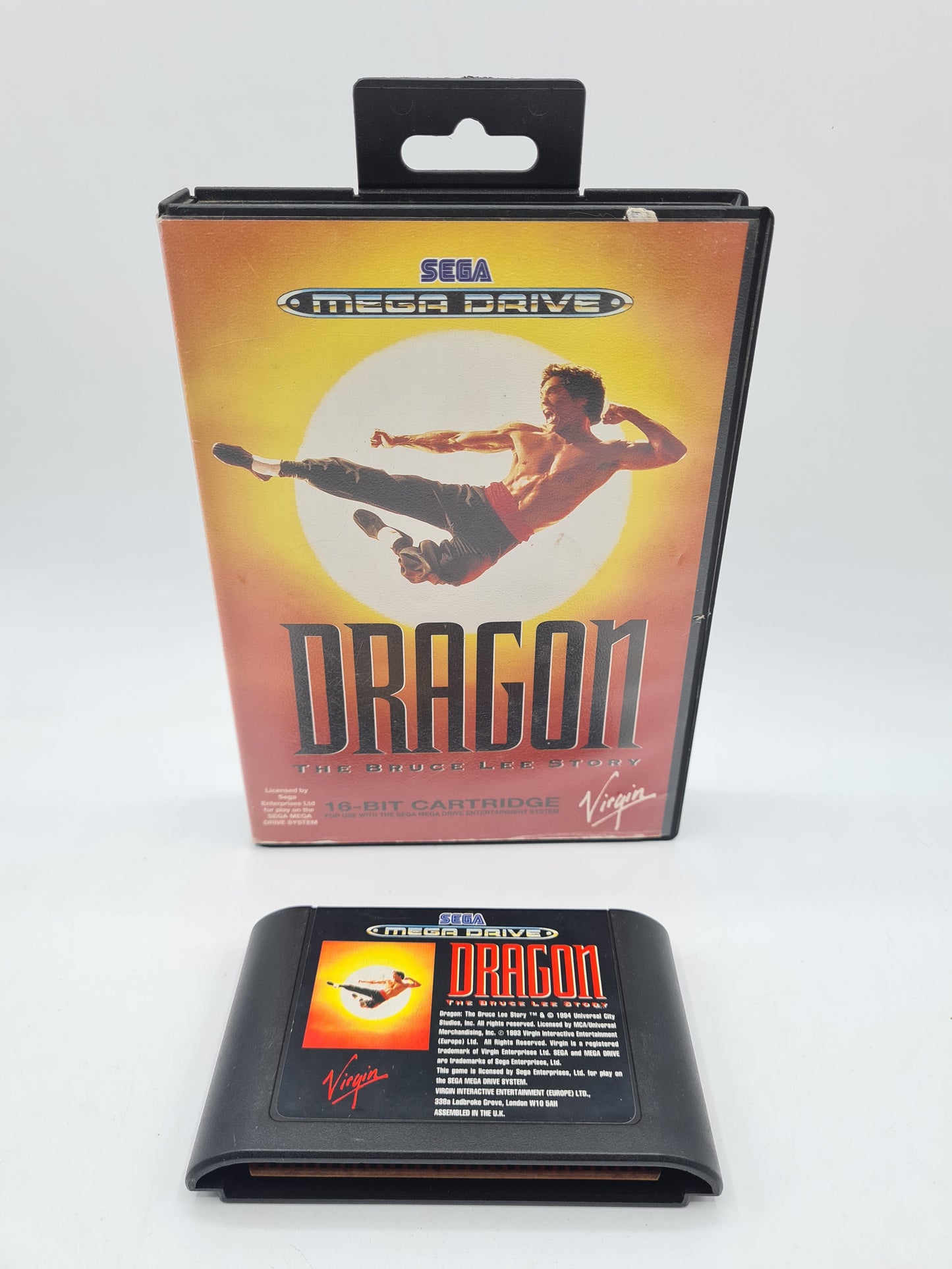 Sega Mega Drive Dragon The Bruce Lee Story Boxed Game W4