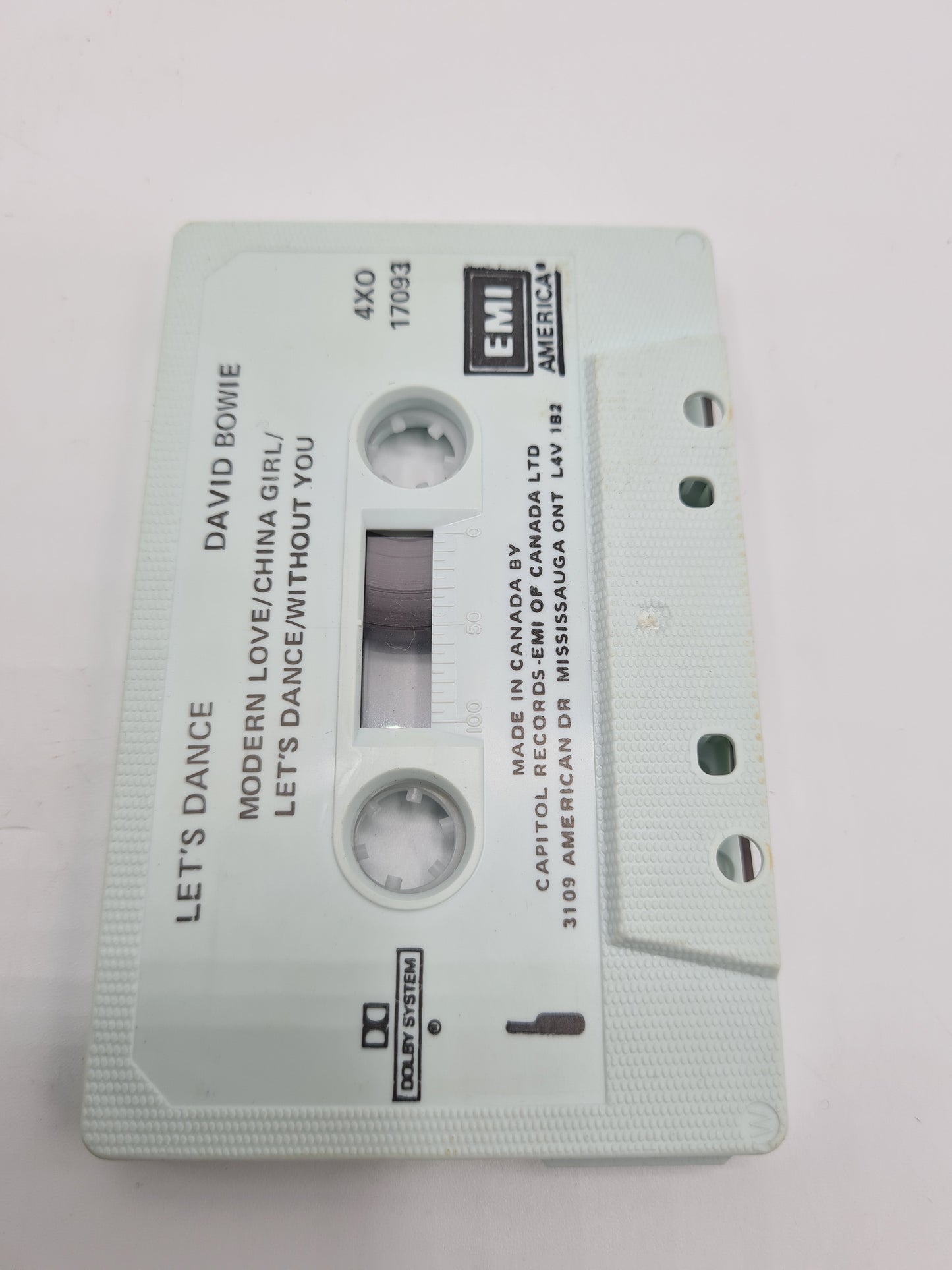 David Bowie Let's Dance SDR cassette EMI Canada 1983