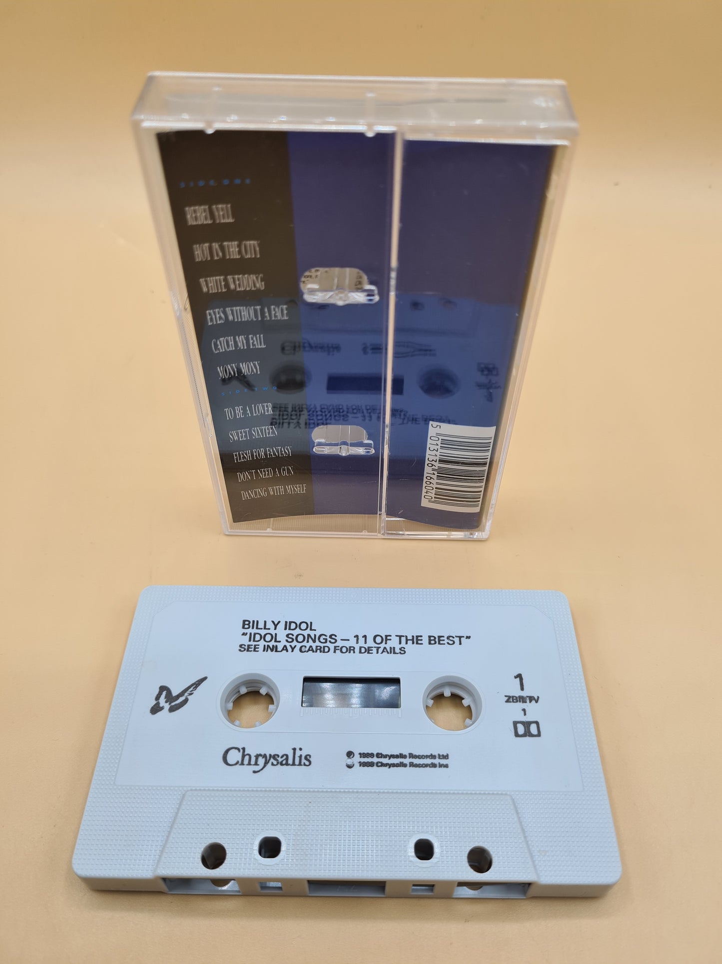 BILLY IDOL SONGS 11 OF THE BEST CASSETTE TAPE CHRYSALIS UK 1988