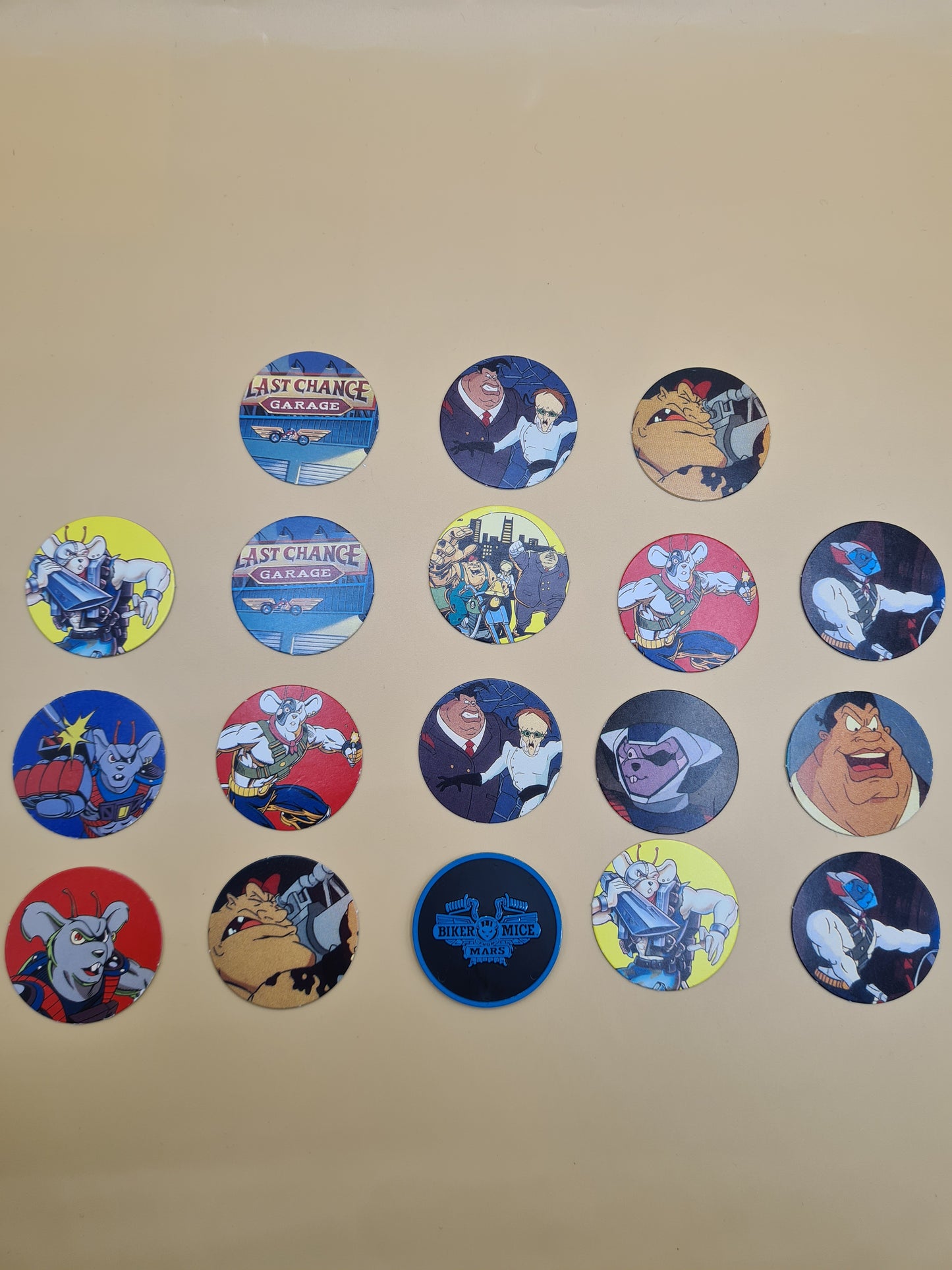 Biker Mice from Mars SHREDDIES 1995 POGS W7