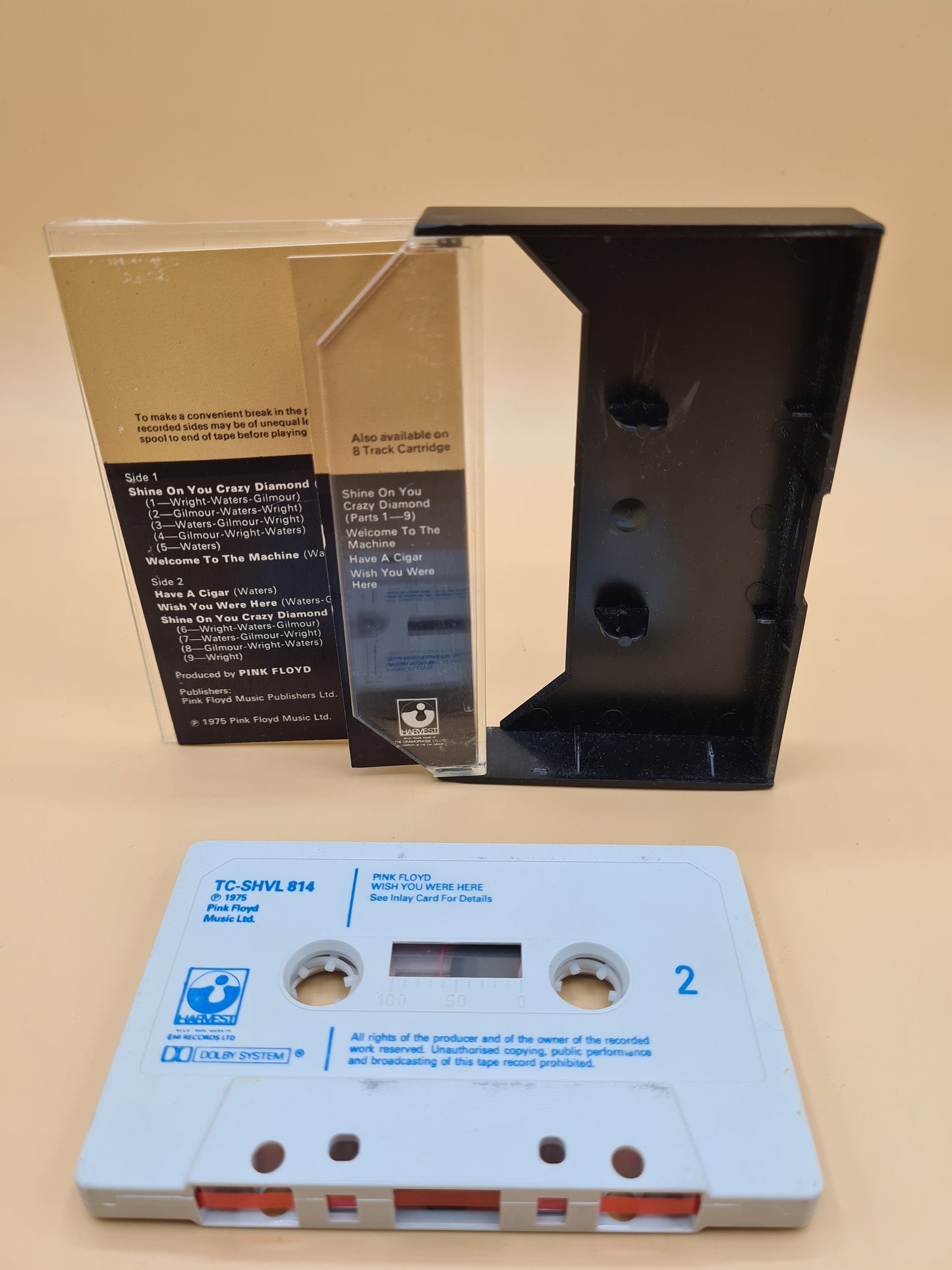 Pink Floyd Wish You Were Here Cassette Tape 1975 Harvest